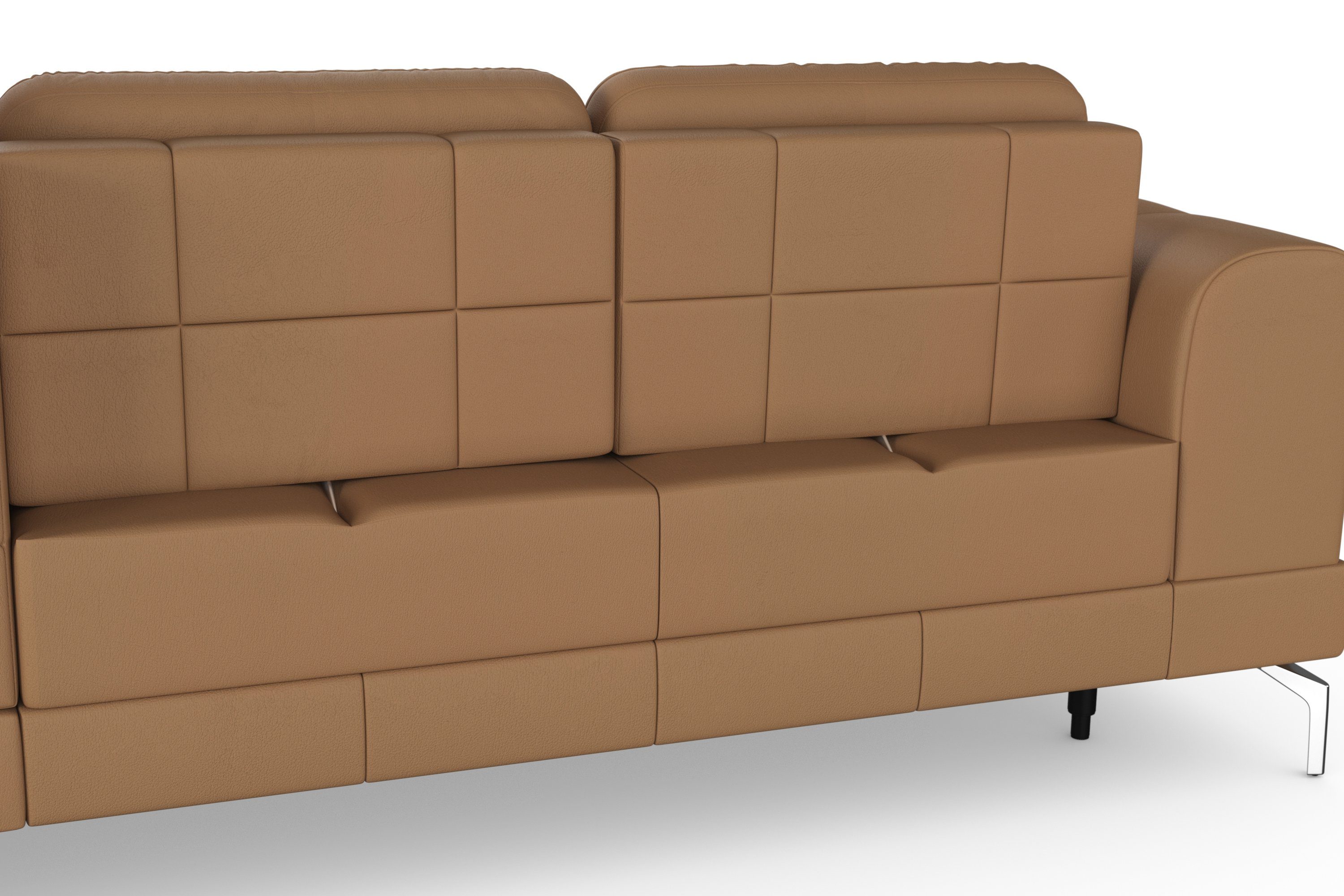 sit&more Hoekbank Bendigo L-vorm inclusief zitdiepteverstelling, bodemvrijheid 15 cm, 2 pootkleuren