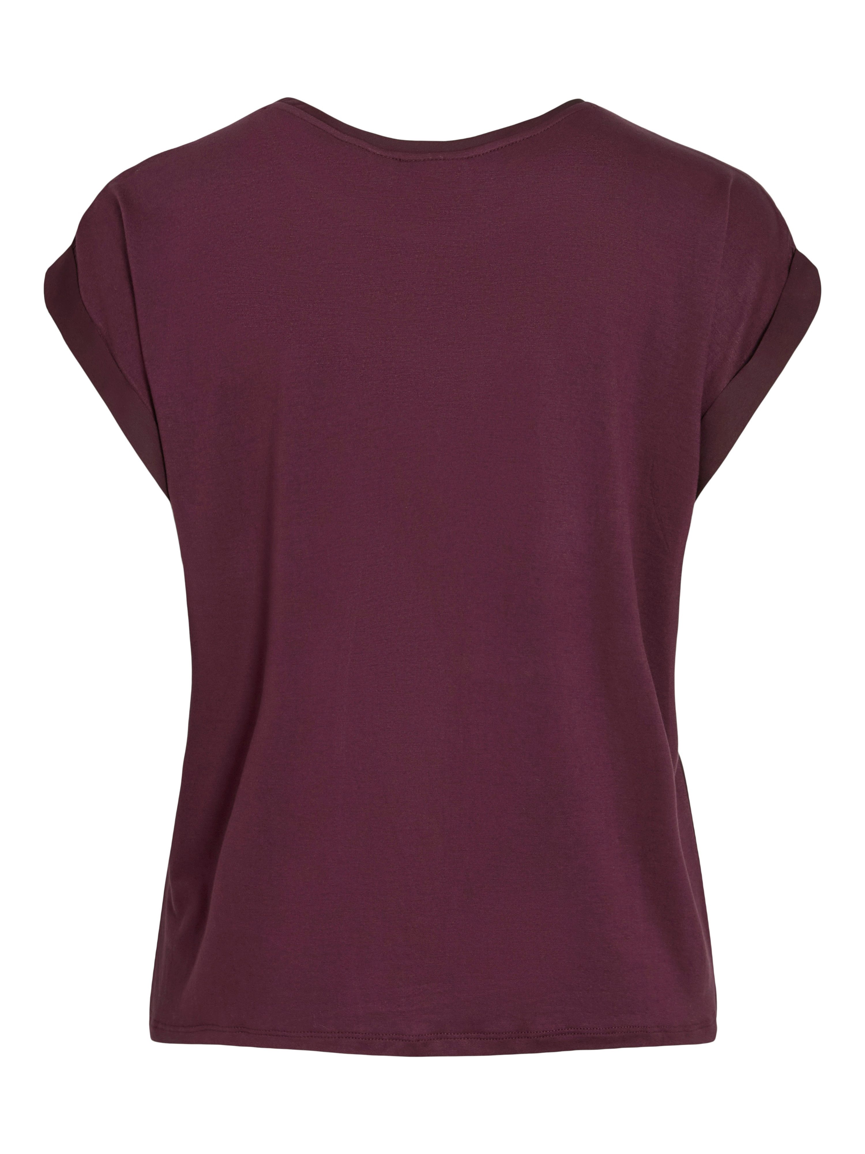 Vila Shirt met korte mouwen VIELLETTE S/S SATIN TOP - NOOS