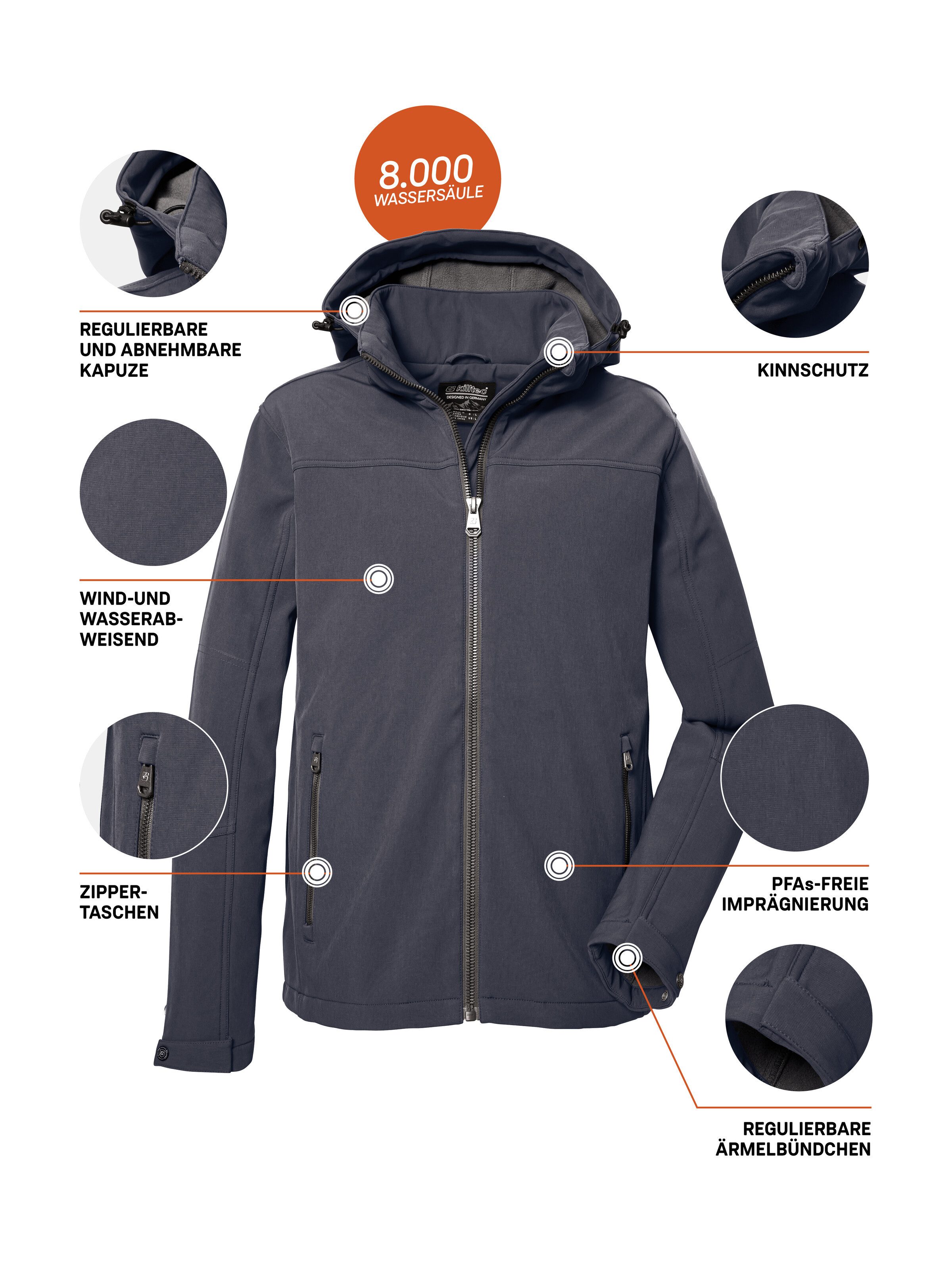 Killtec Softshell-jack Heren softshelljas