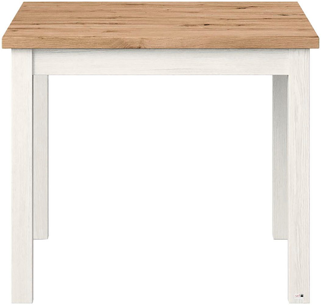 set one by Musterring Eettafel York in 3 kleurvarianten en 4 maten verkrijgbaar, met eiken plaat