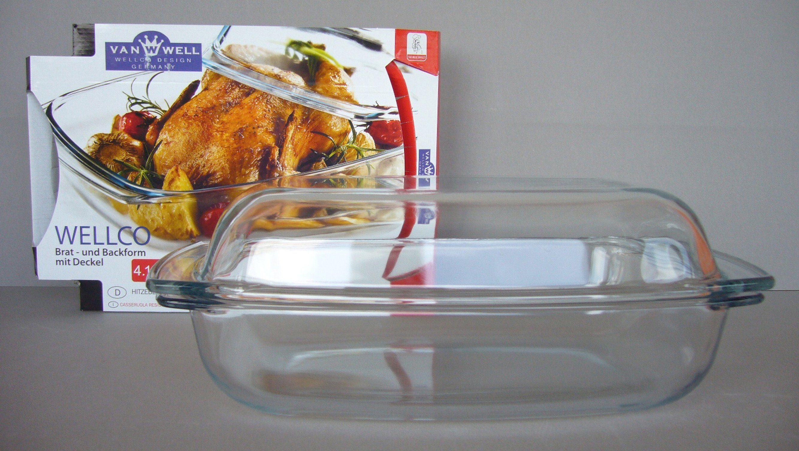 van Well Ovenschaal vuurvast glas, 4,1 liter