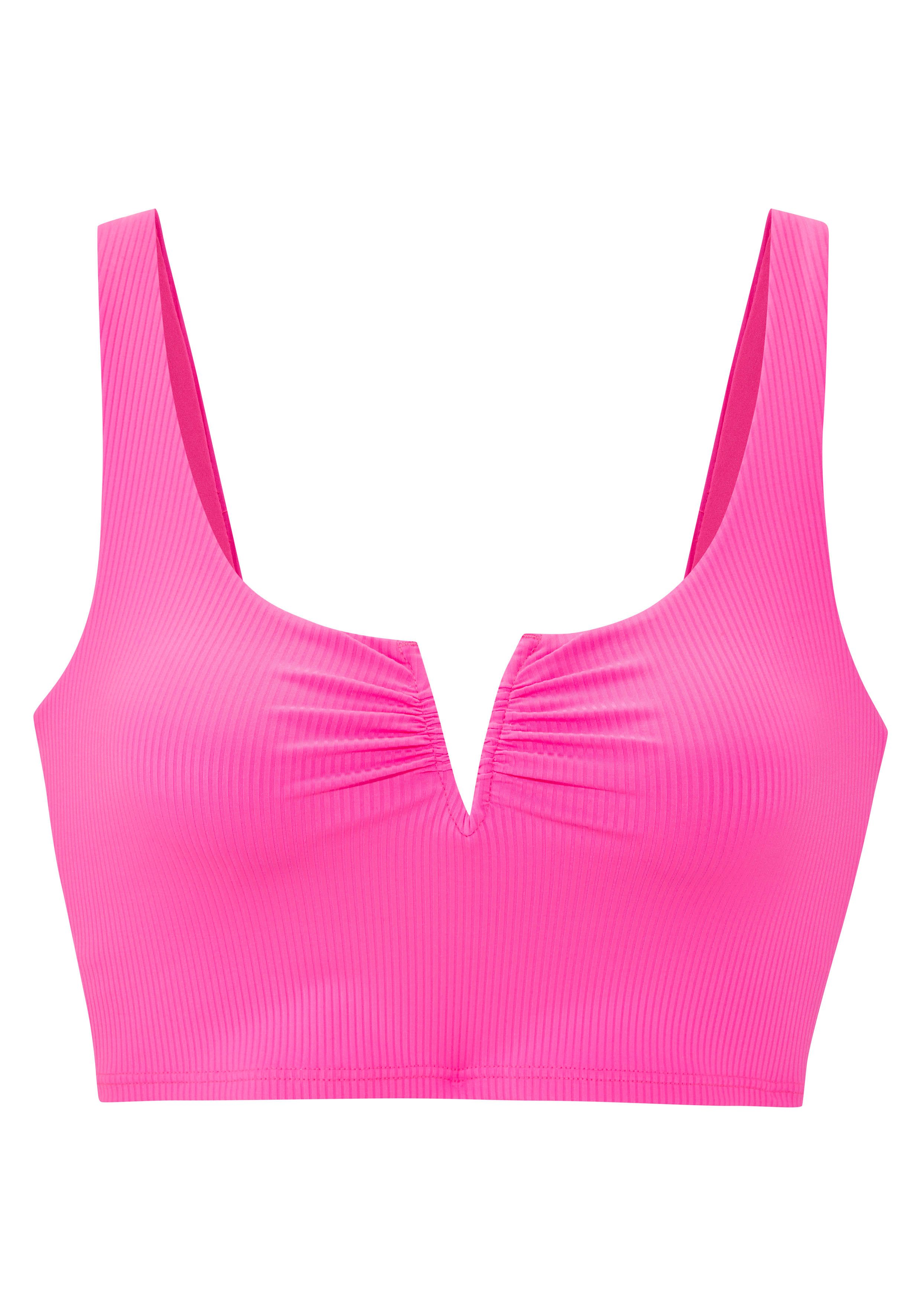 Venice Beach Crop-bikinitop Lucky met v-beugel detail voor