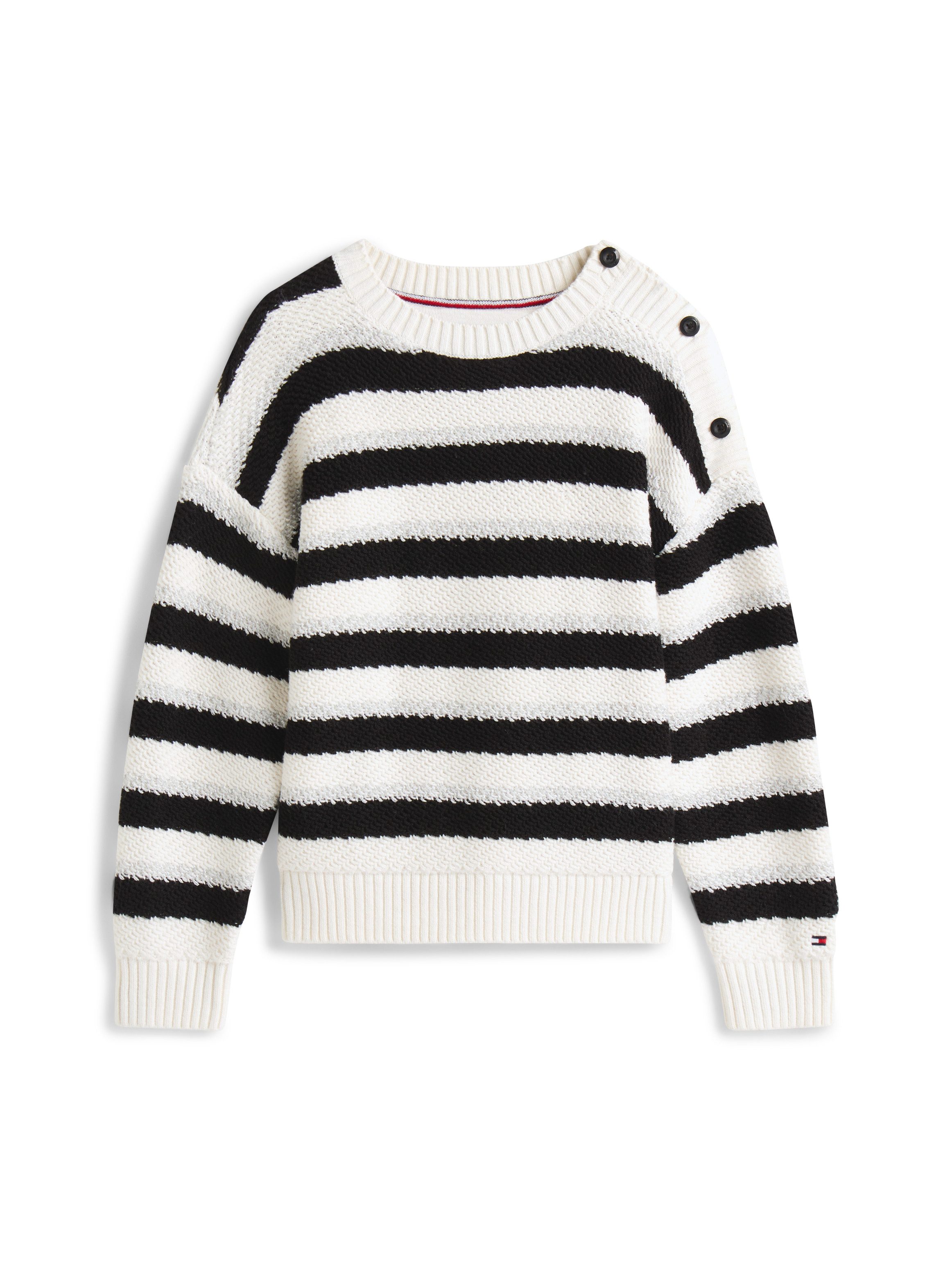 Tommy Hilfiger Gebreide trui LUREX STRIPE SWEATER
