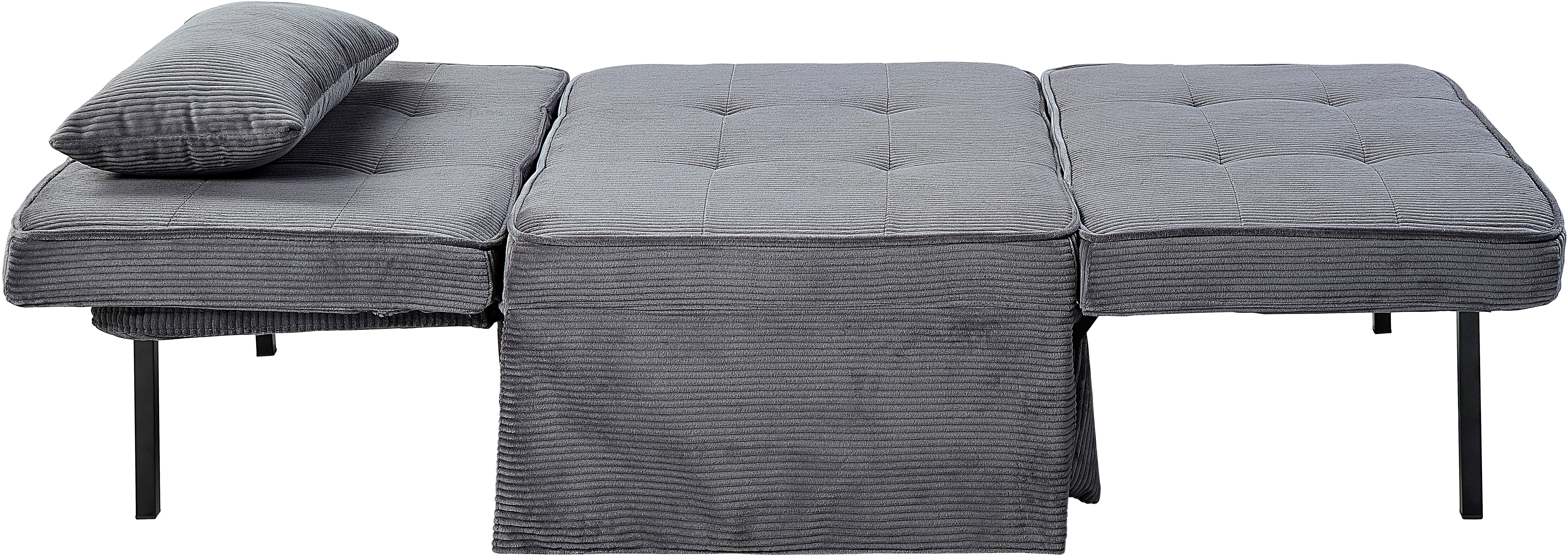 ATLANTIC home collection Slaapbank Finn te veranderen in een loungestoel, relaxfauteuil en logeerbed, incl. kussen
