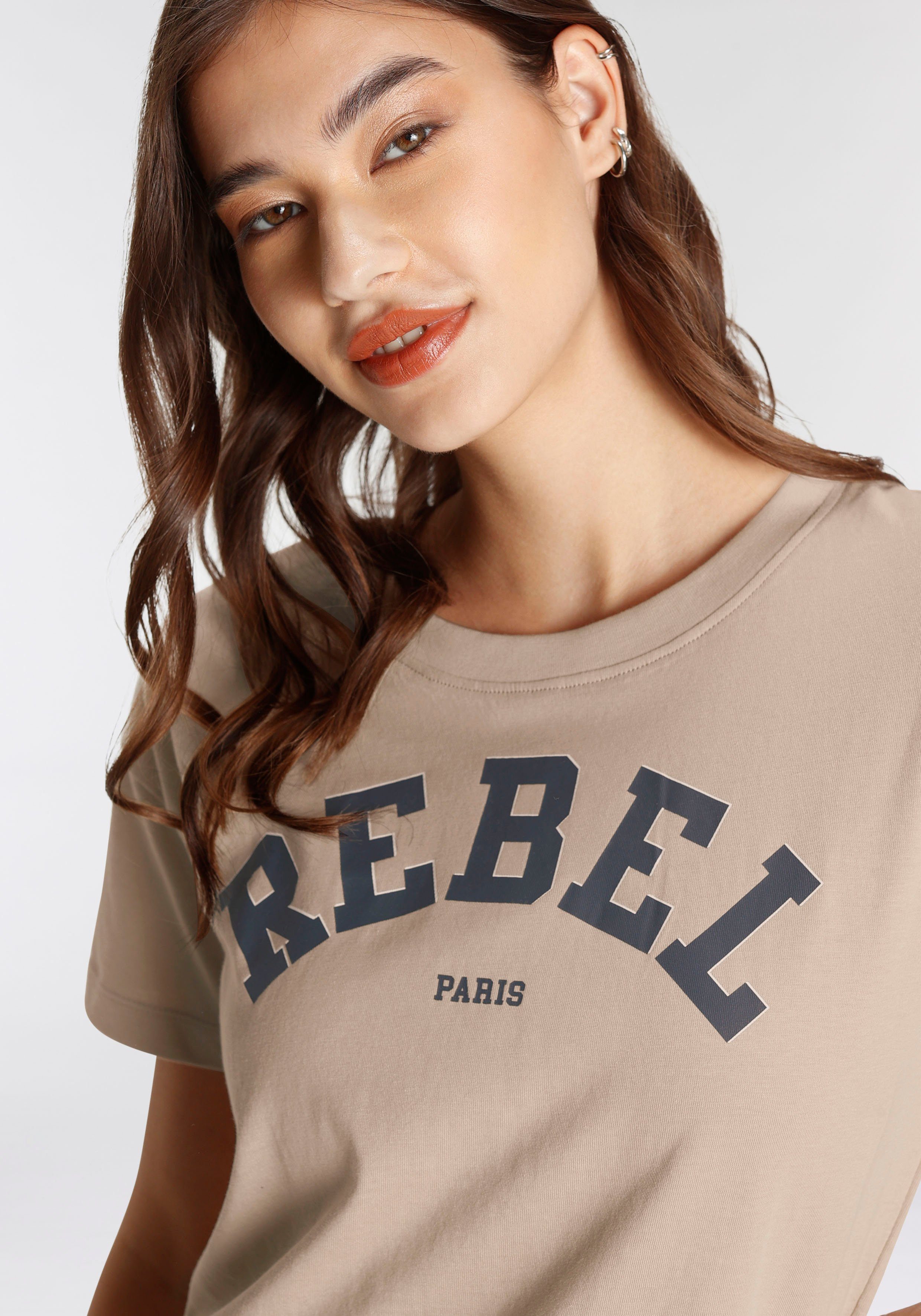 AJC T-shirt met trendy print