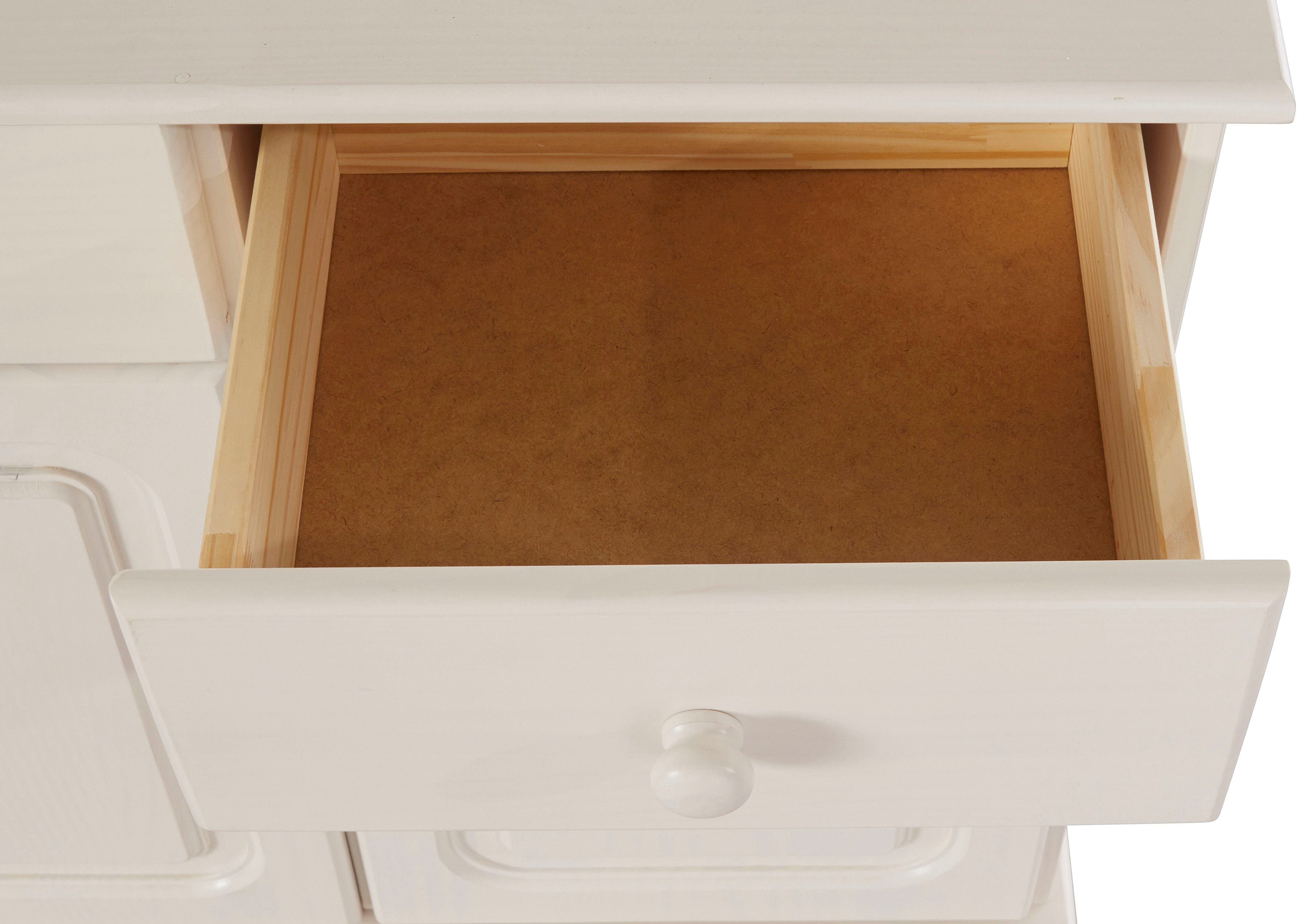 Home affaire Buffetkast Mette Met 2 laden en veel bergruimte achter 4 deuren, hoogte 181cm (2-delig)