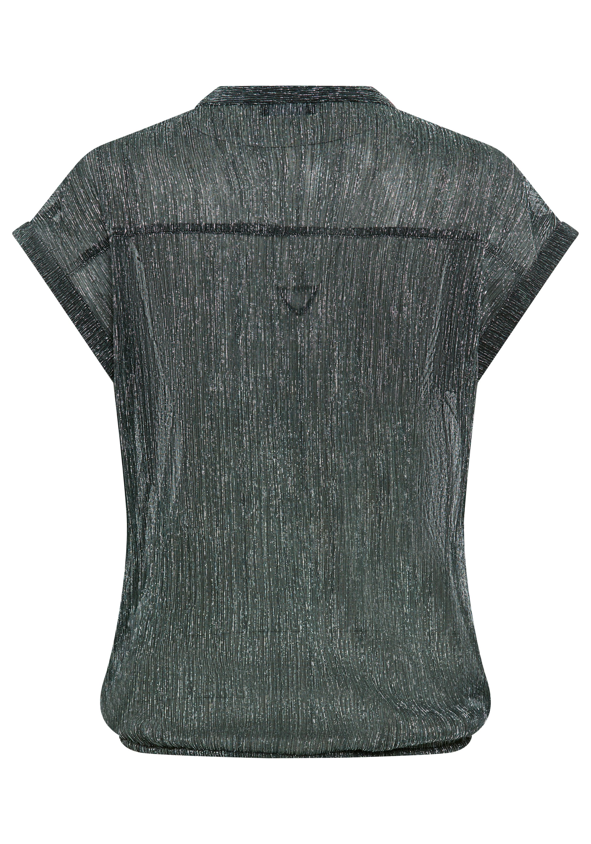 Laura Scott Blouse met korte mouwen in feestelijke glitterlook