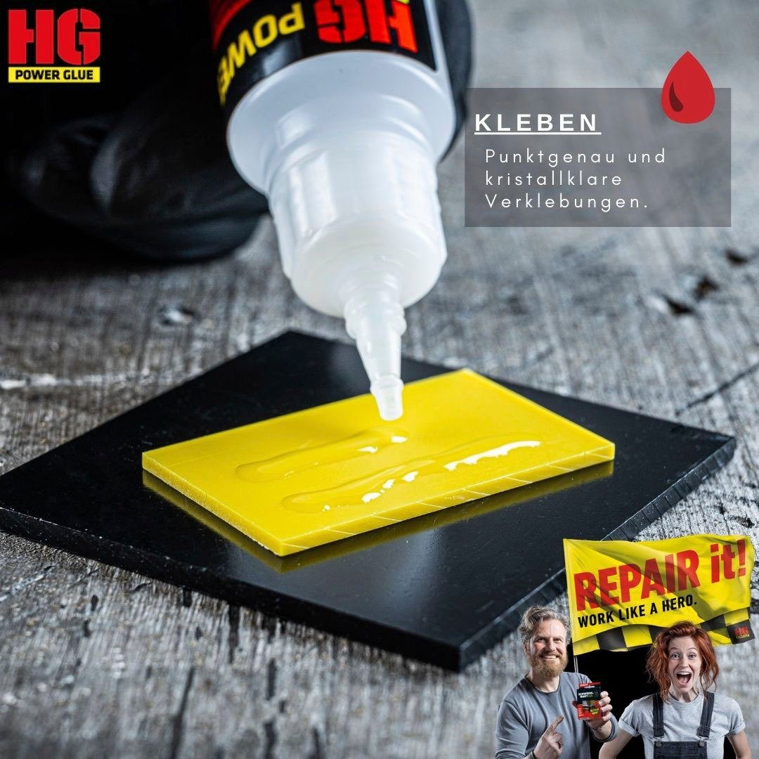 HG Lijm PowerGlue Professionele XXL-koffer, de lasnaad uit de fles