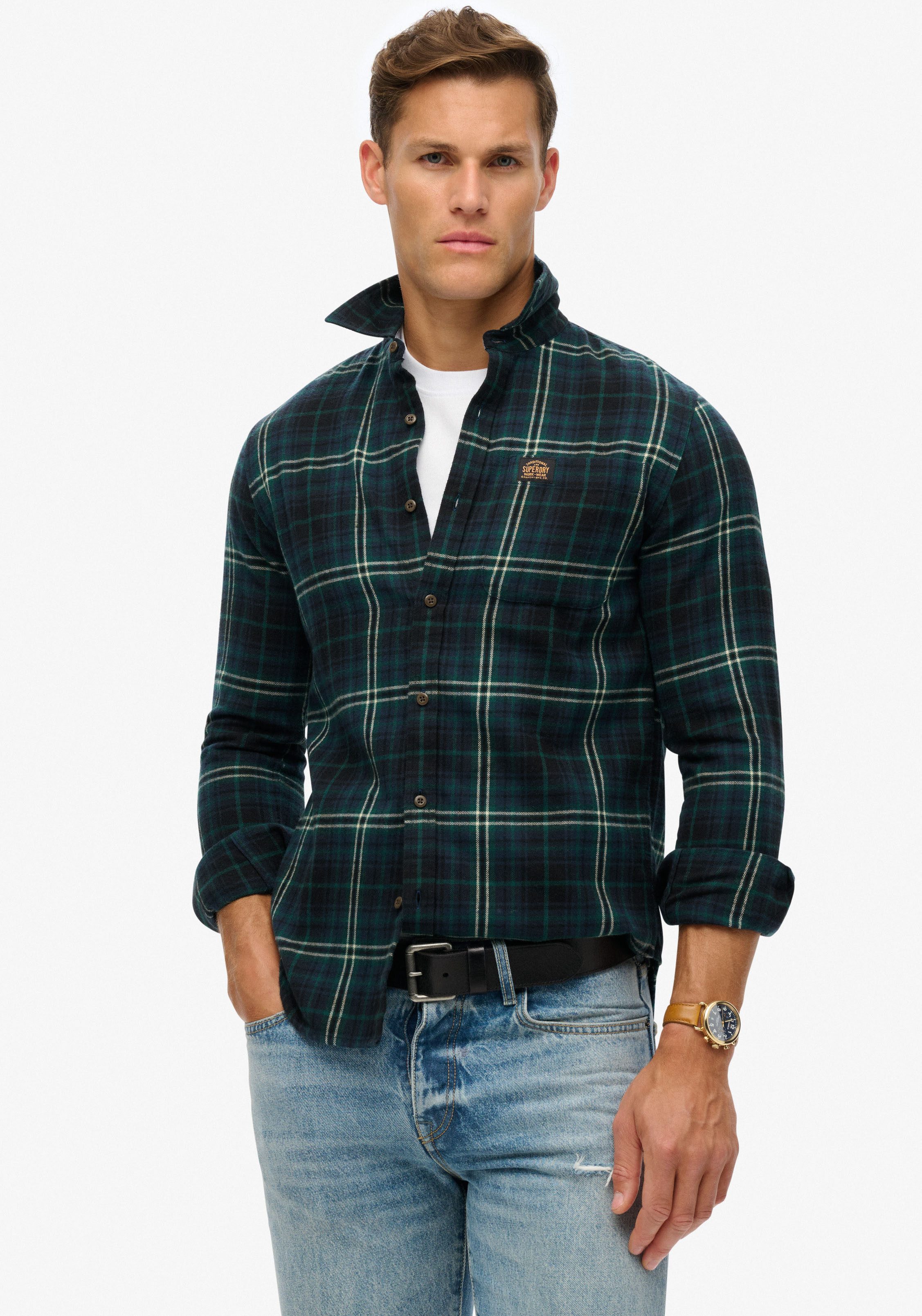 Superdry Overhemd met lange mouwen Organic Cotton Lumberjack Check Shirt