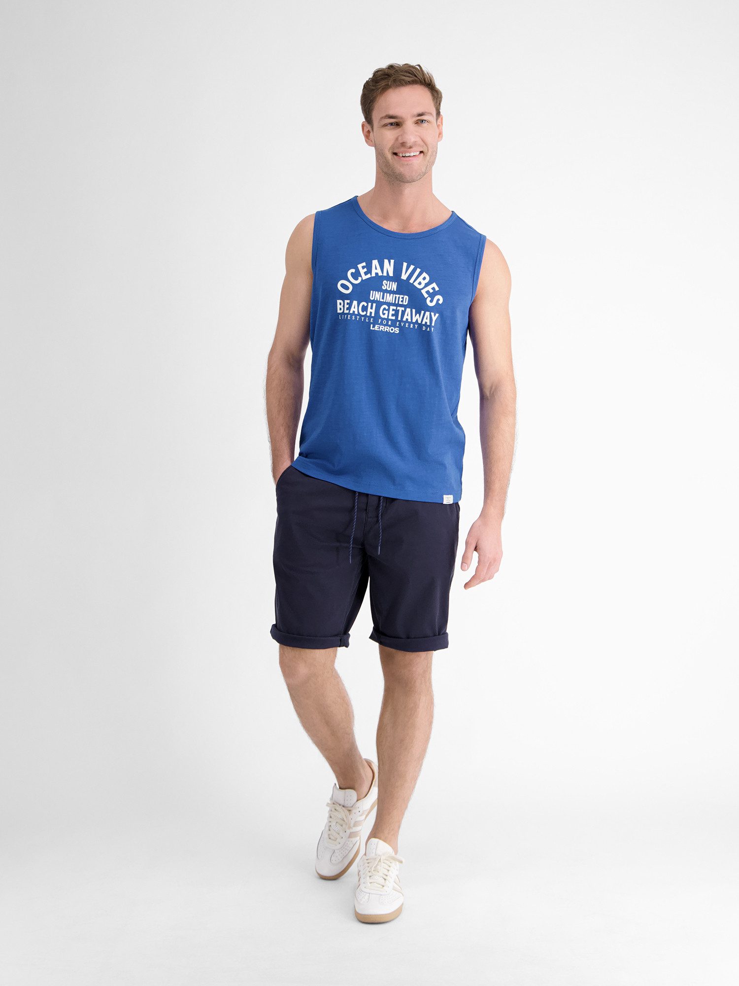 Lerros Muscle-shirt LERROS heren tanktop met borstprint
