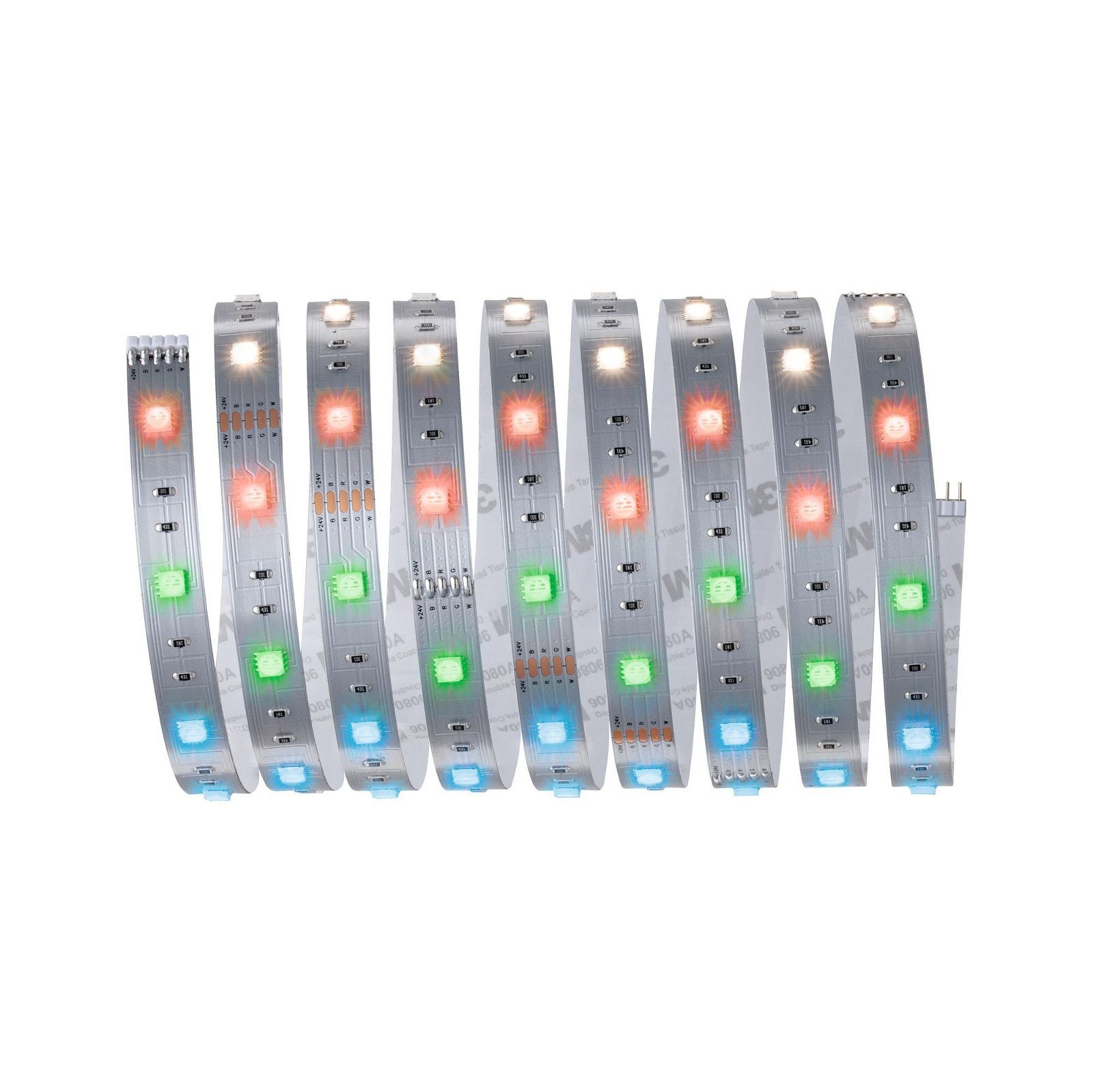 Paulmann Led-strepen MaxLED 250 Stripe 2,5m RGBW IP20 3000K 17W 24V zilverkleur (1 stuk)