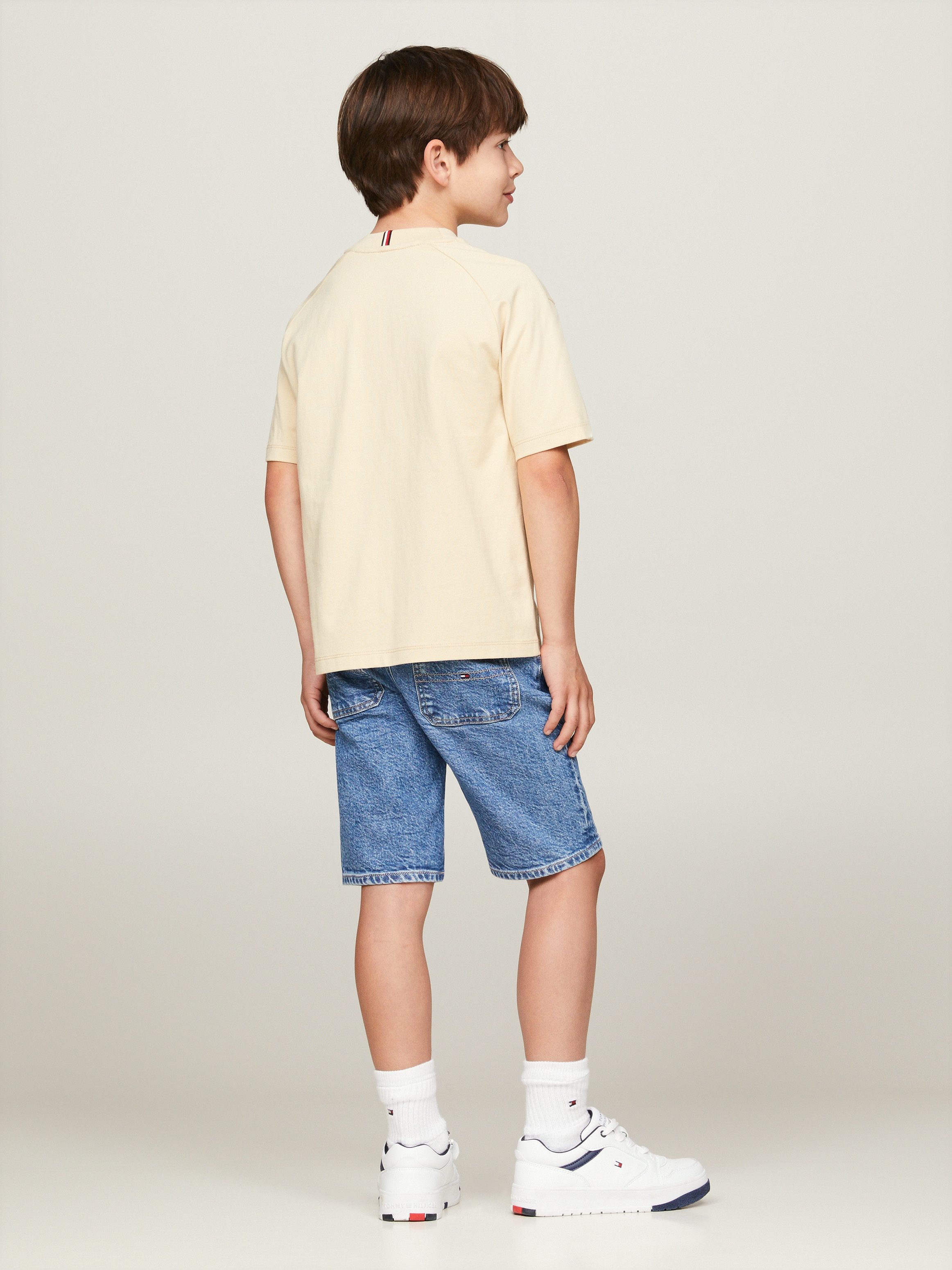 Tommy Hilfiger Shirt met korte mouwen VARSITY EMBROIDERY TEE SS Kinderen tot 16 jaar met logostiksel