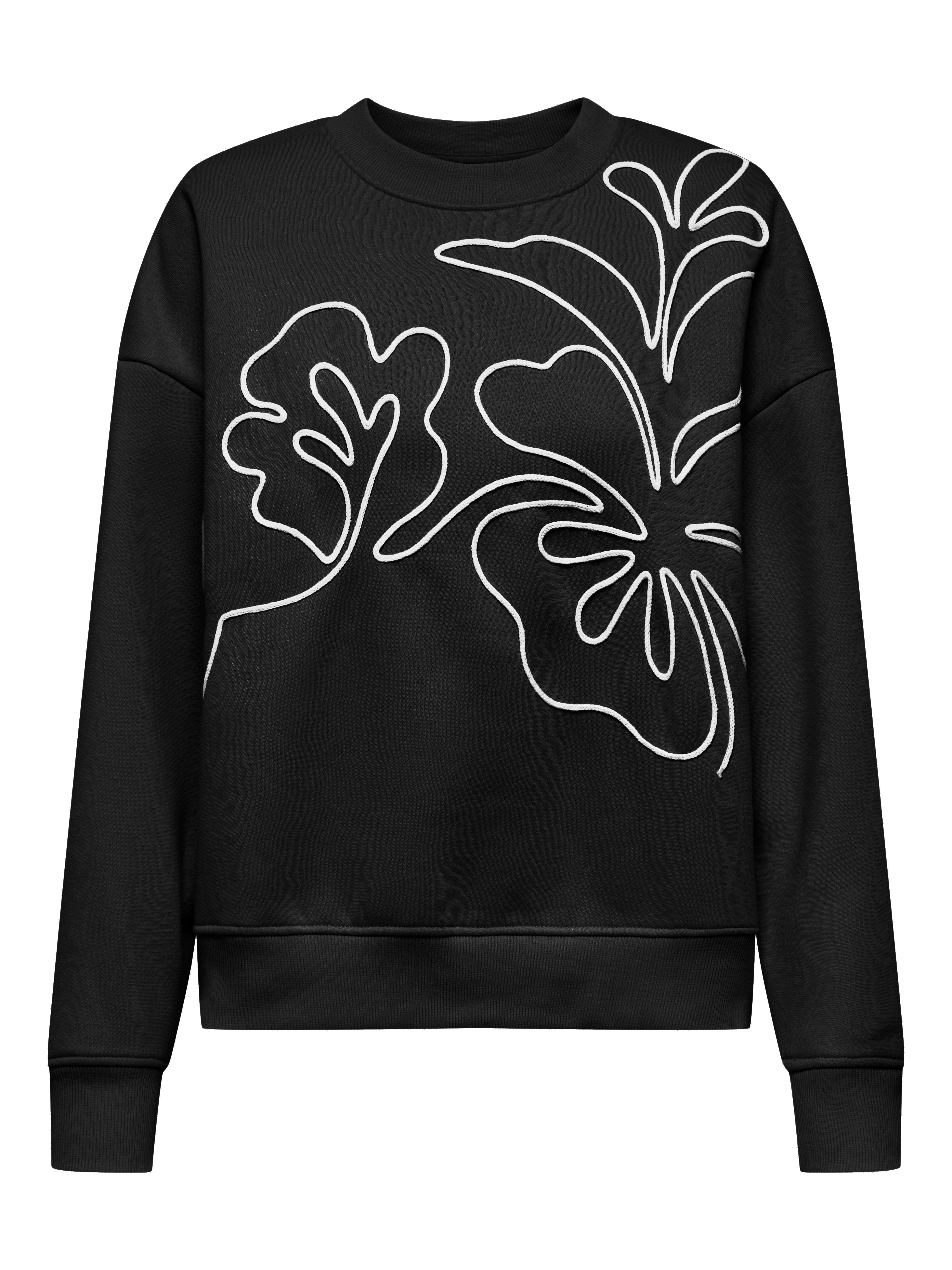 JDY Sweatshirt JDYCANOA L/S EMB SWEAT JRS NOOS