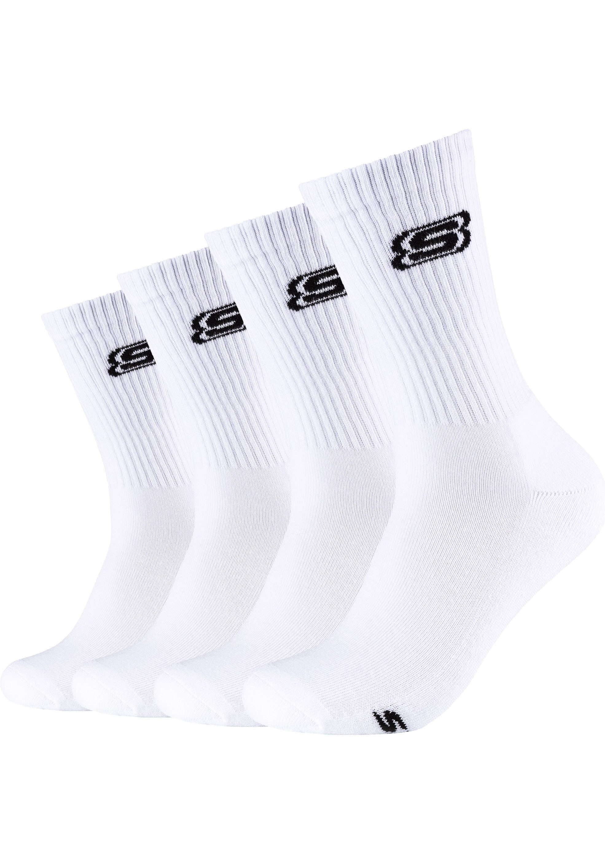 Skechers Sokken Cushioned met versterkte hiel & punt voor lange duurzaamheid (set 4 paar)
