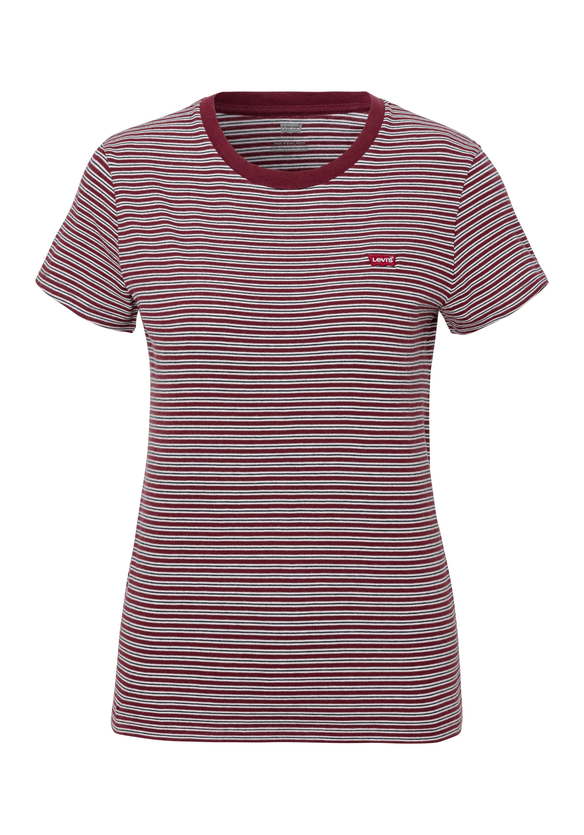 Levi's T-shirt The Perfect Tee met klein logoborduursel