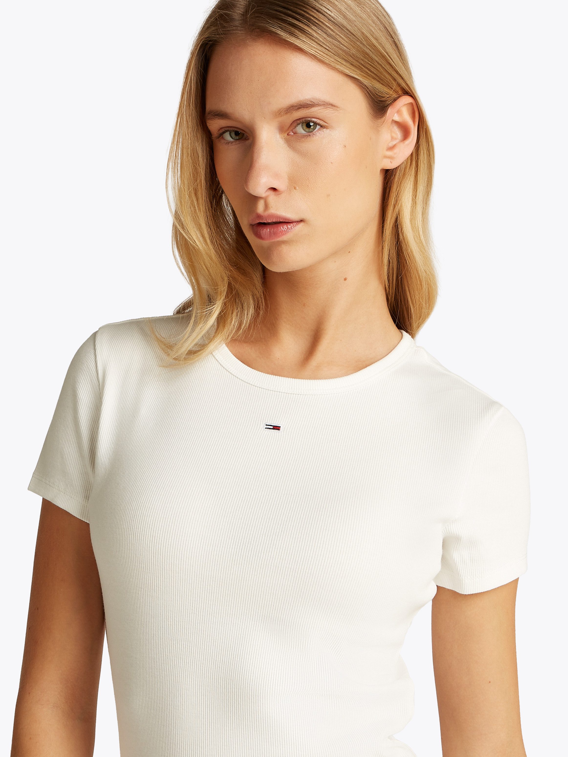 TOMMY JEANS Shirt met korte mouwen TJW 2PACK SLIM ESSENTIAL RIB SS (Set van 2)