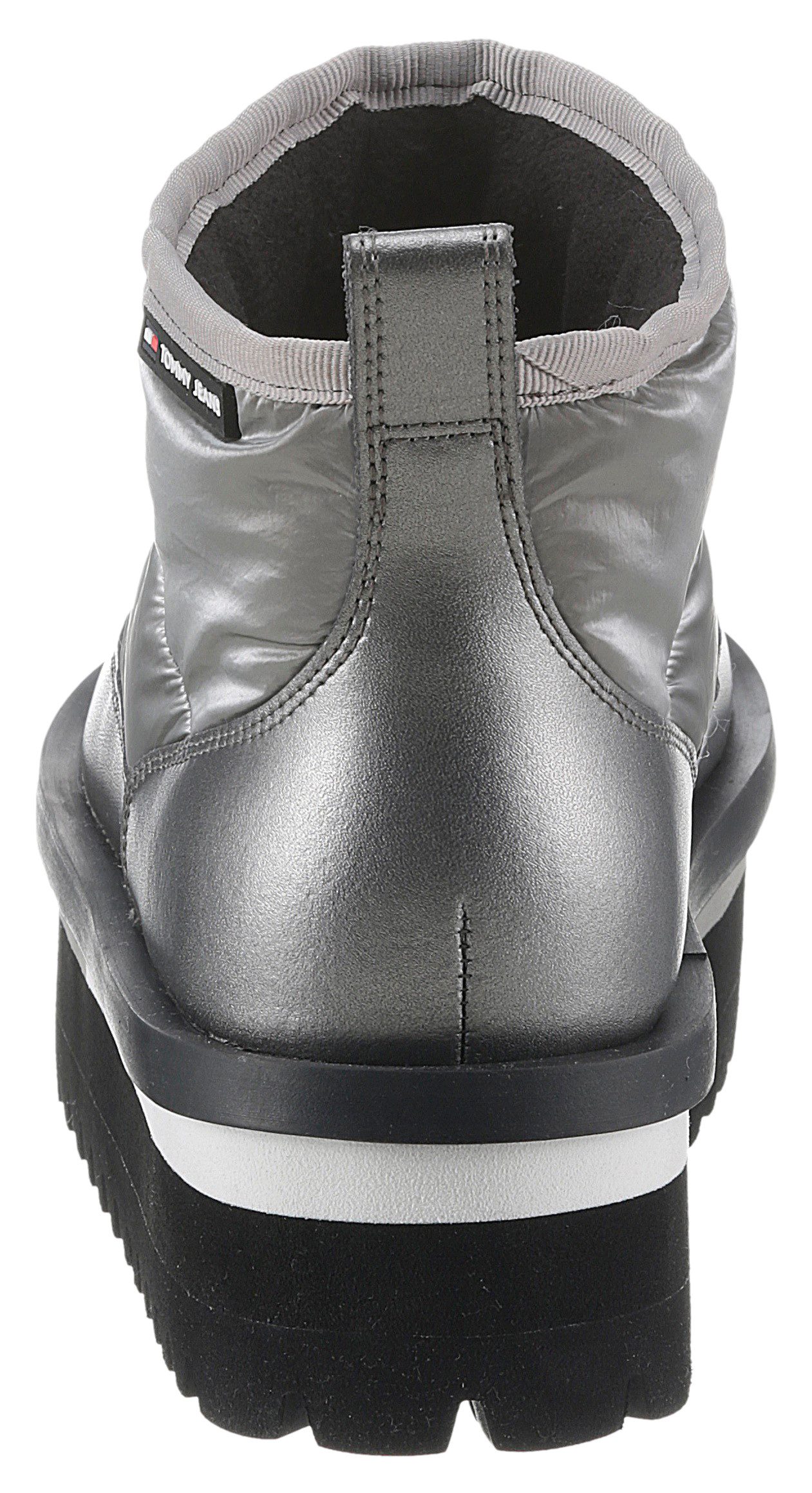 TOMMY JEANS Winterlaarzen TJW NYLON FLATFORM BOOT WL , plateau, snowboots, ankleboots, instapschoen met aanhaallus