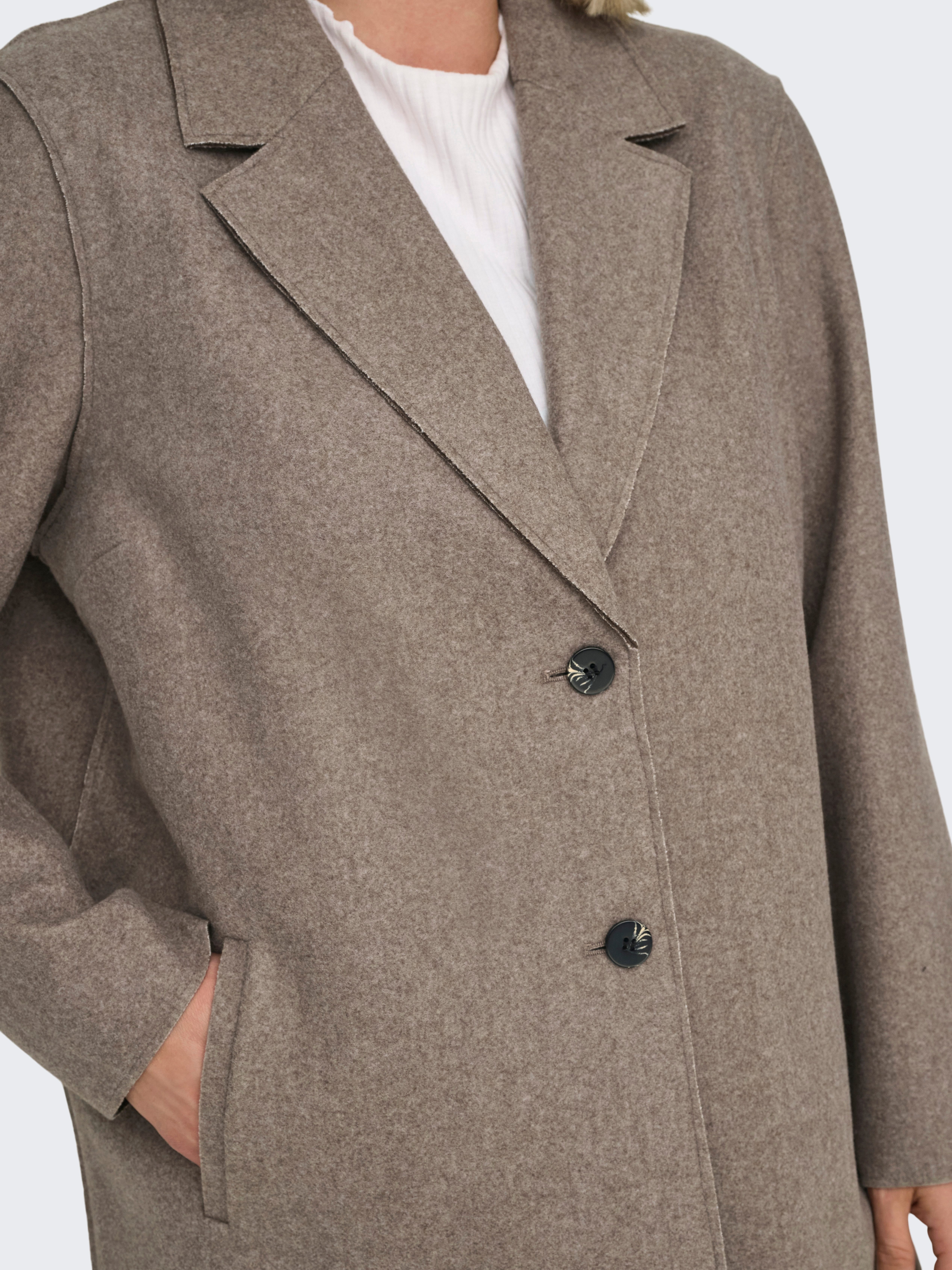 ONLY CARMAKOMA Korte jas CARNEW CARRIE BONDED COAT CC OTW