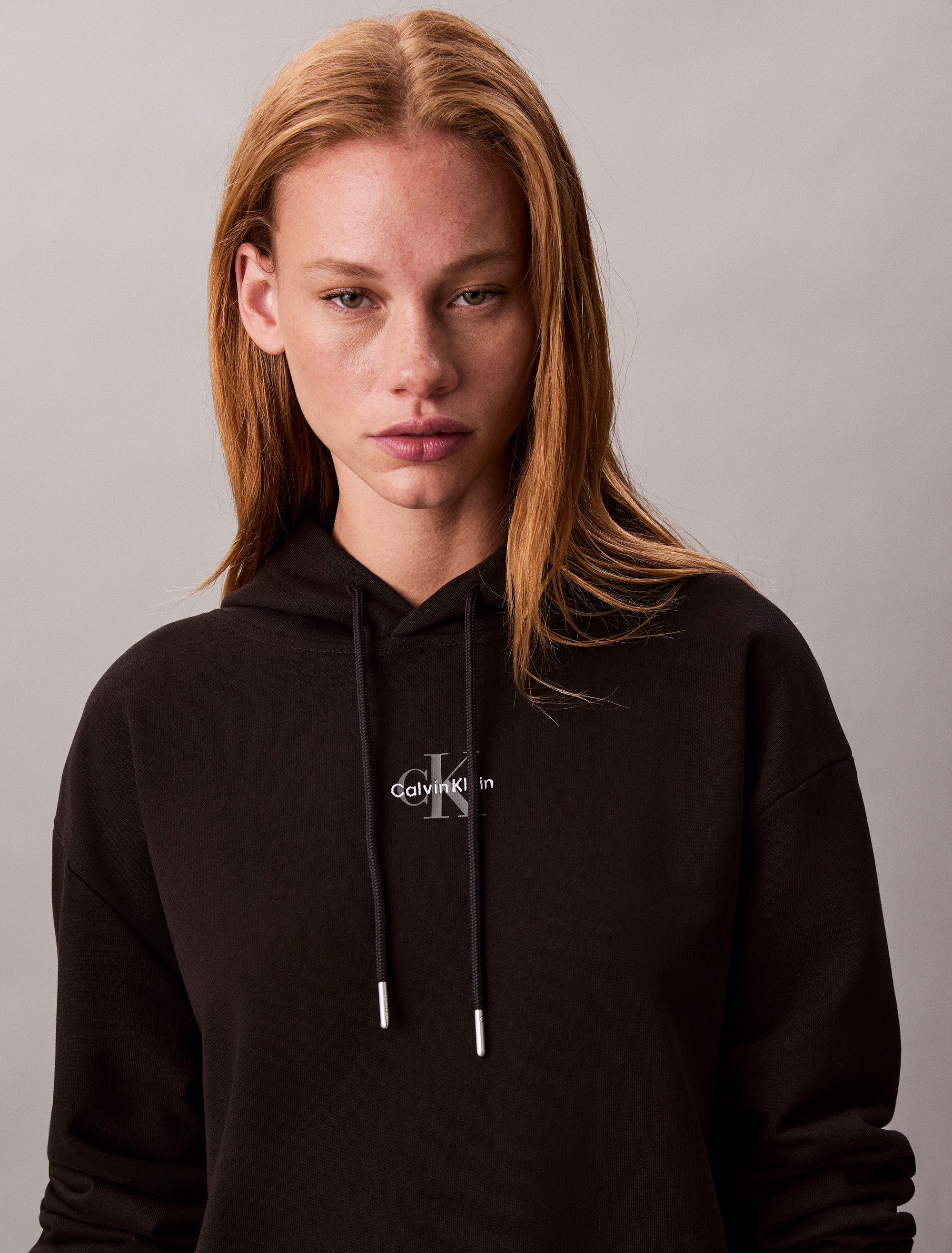 Calvin Klein Sweatjurk LS MONOLOGO PREMIUM TERRY HOODIE