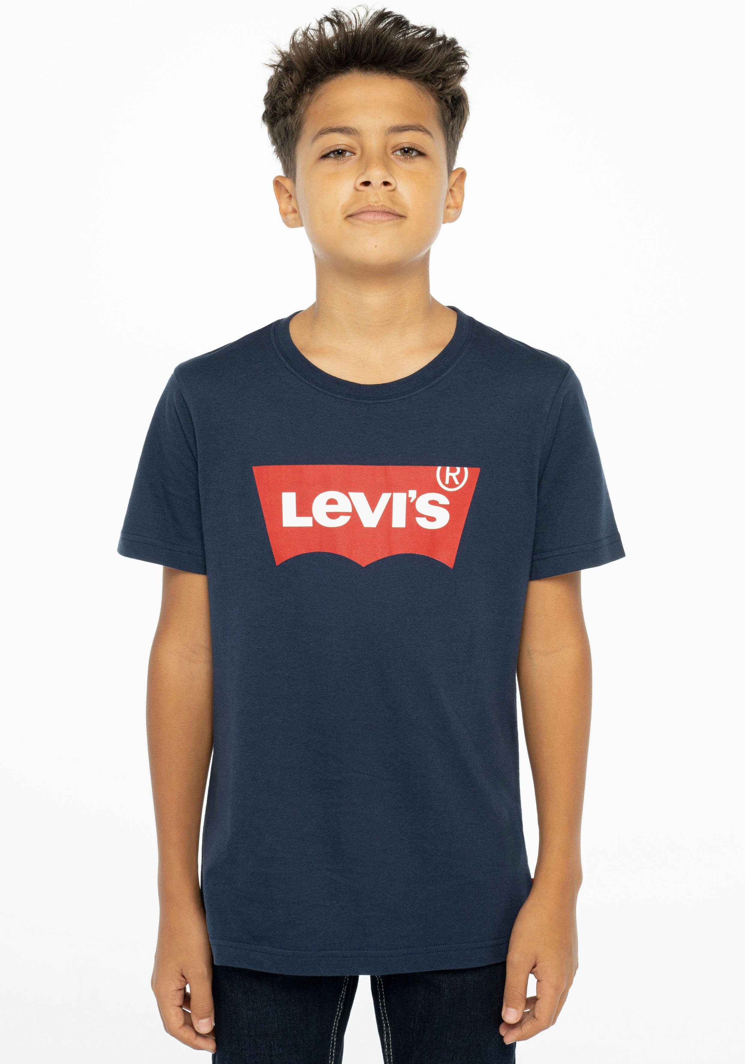 Levi's Kidswear T-shirt LVB BATWING TEE jongens t-shirts maat 12/152 blauw