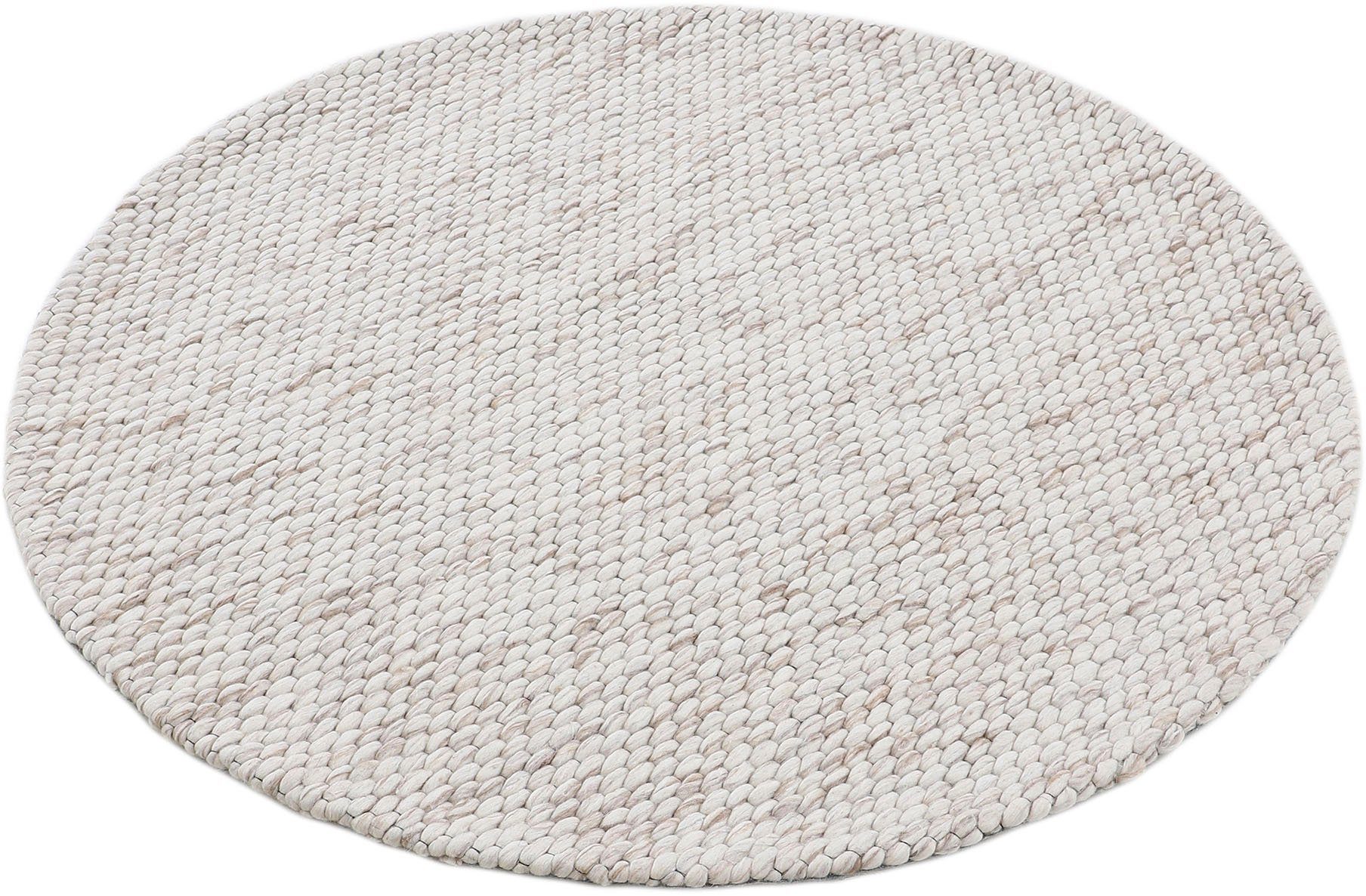 carpetfine Wollen kleed Sina grove structuur, tijdloos design, 100% wol, woonkamer