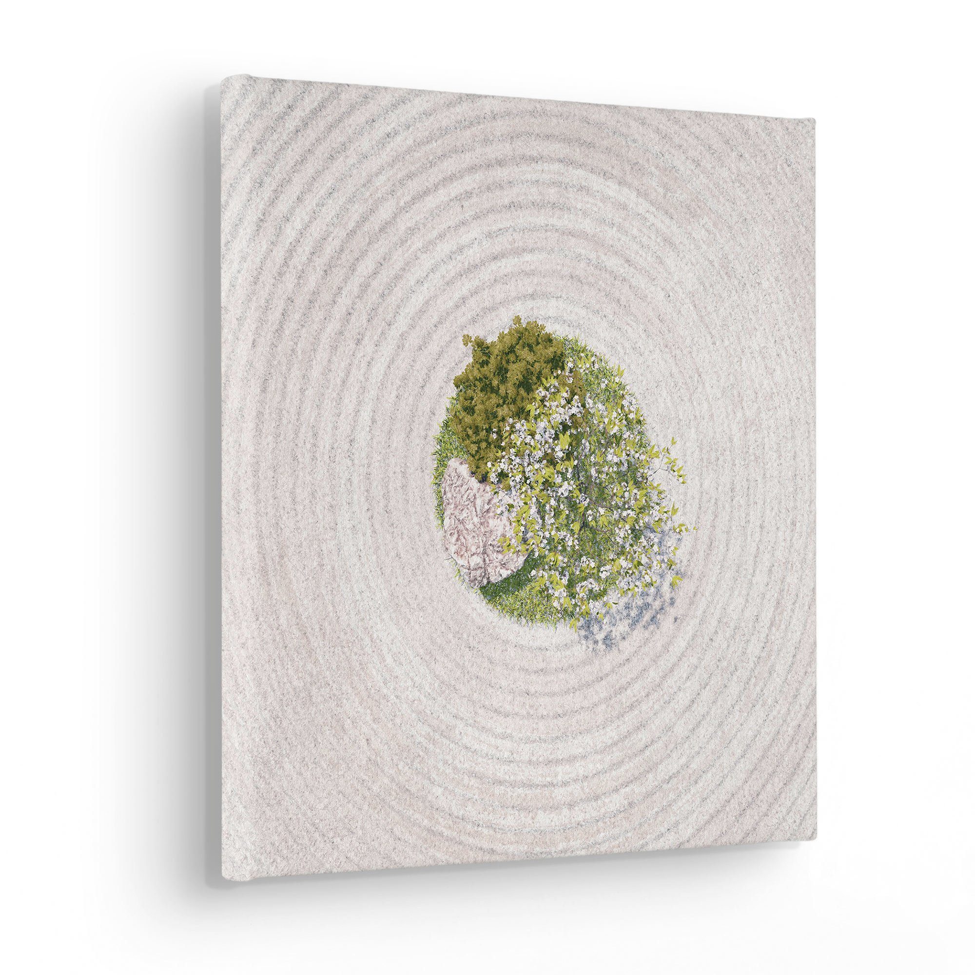 Komar Artprint op linnen Shavasana - Afmeting 30 x 30 cm Canvasdoek met echt houten frame (1 stuk)