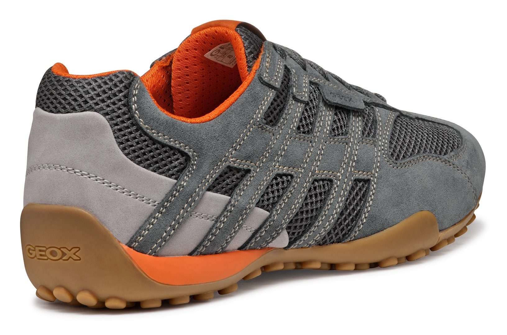 Geox Veterschoenen U SNAKE ORIGINAL , veterschoen, vrijetijdsschoen, trekking sneaker met leren binnenzool