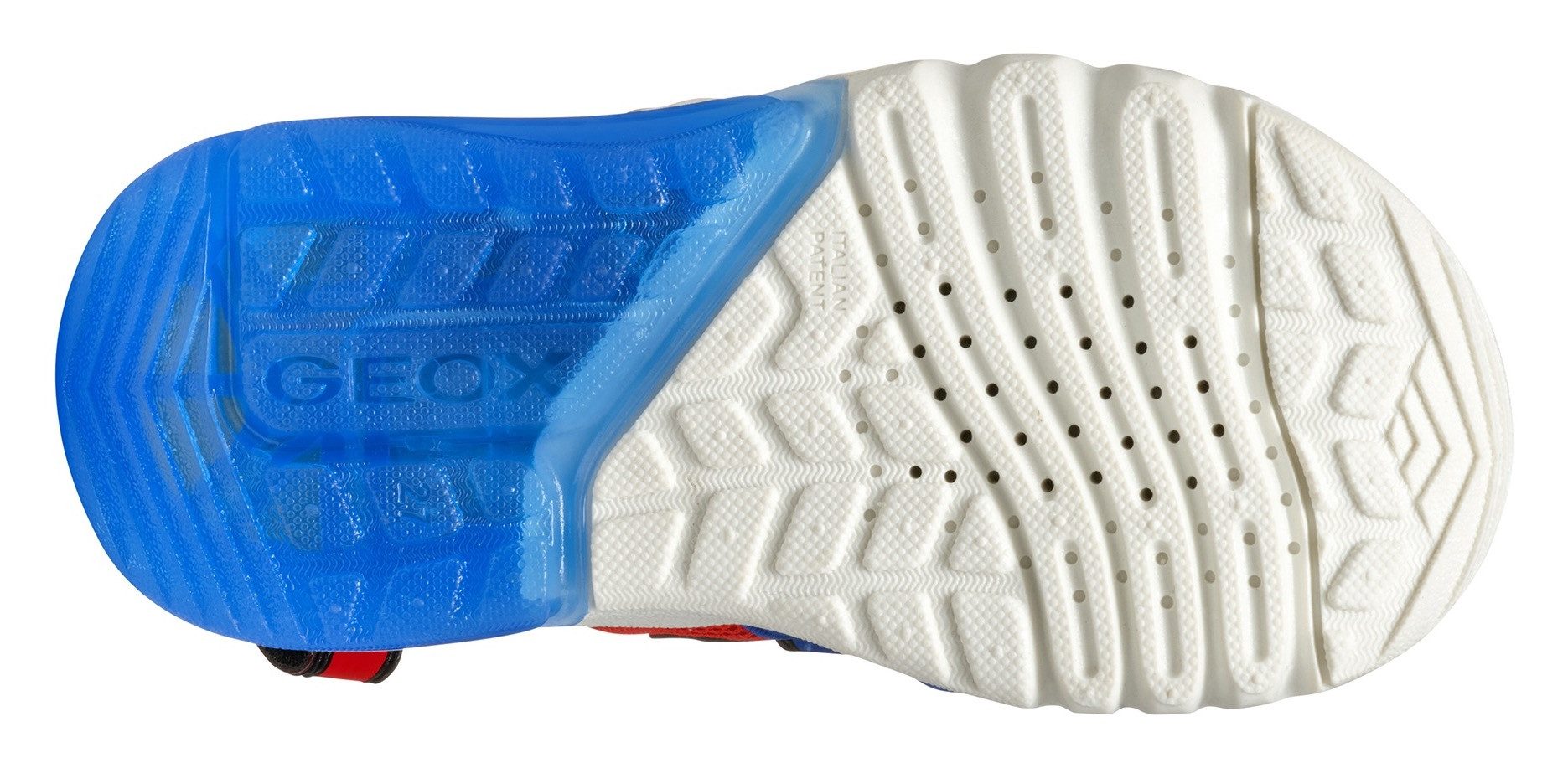 Geox Sandalen J SANDAL CIBERDRON B Blinkschuh , klittenbandschoen in kleurrijk ontwerp met super mario-motief en knipperfunctie