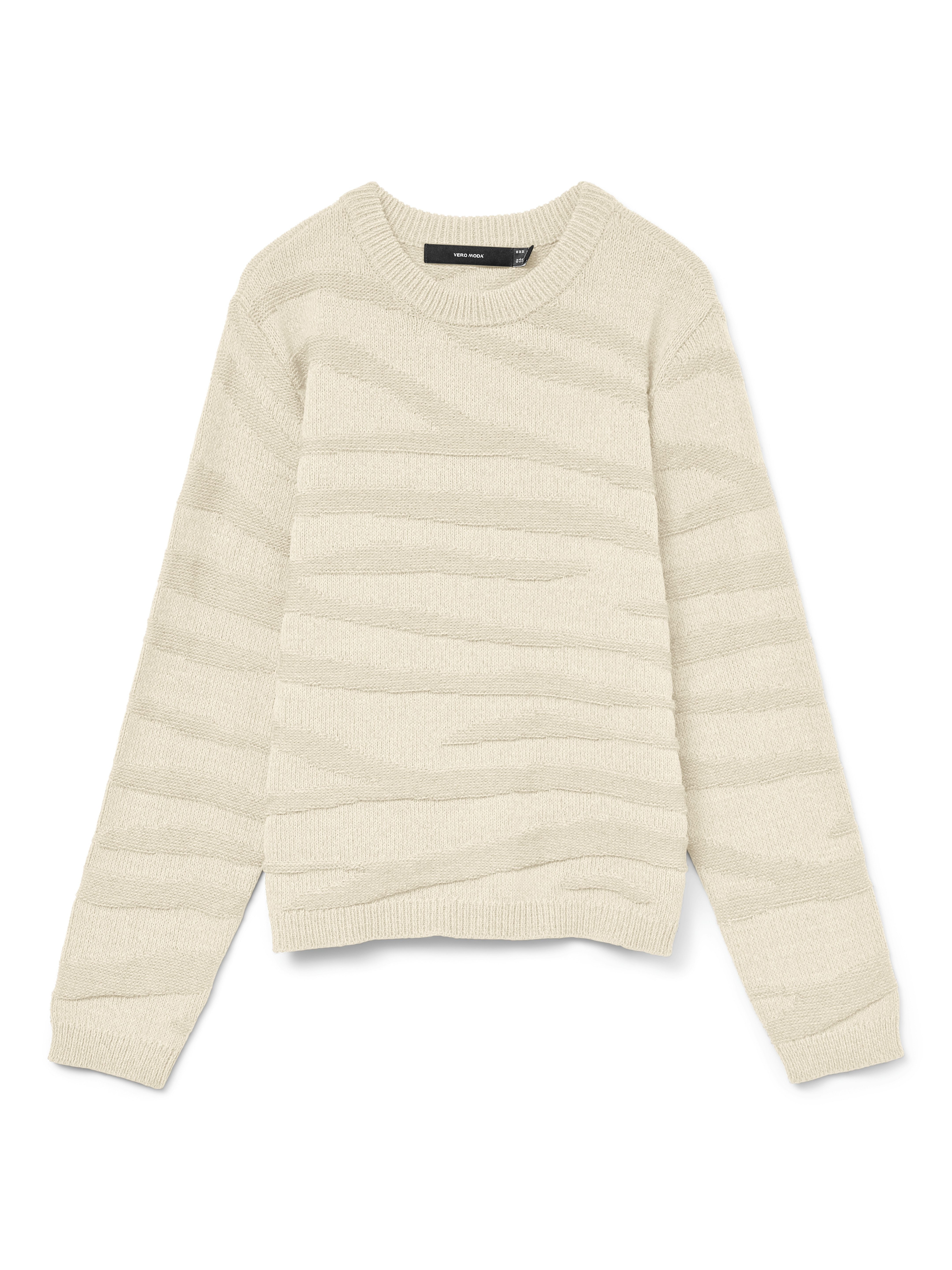 Vero Moda Gebreide trui VMMALOU LS O-NECK PULLOVER BOO