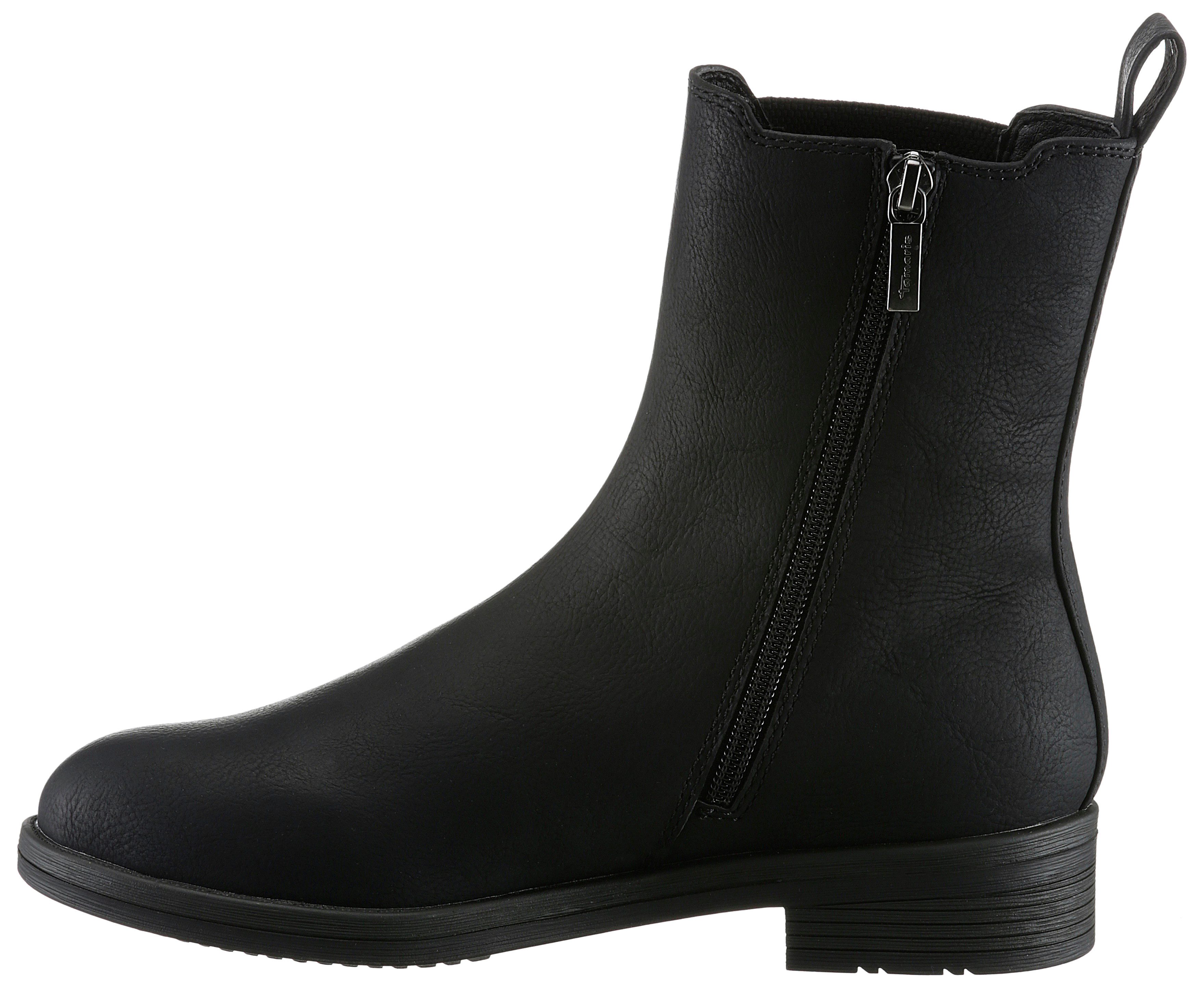 Tamaris Chelsea-boots hakken, enkellaars, zakelijke schoen met t-logo-decoratie
