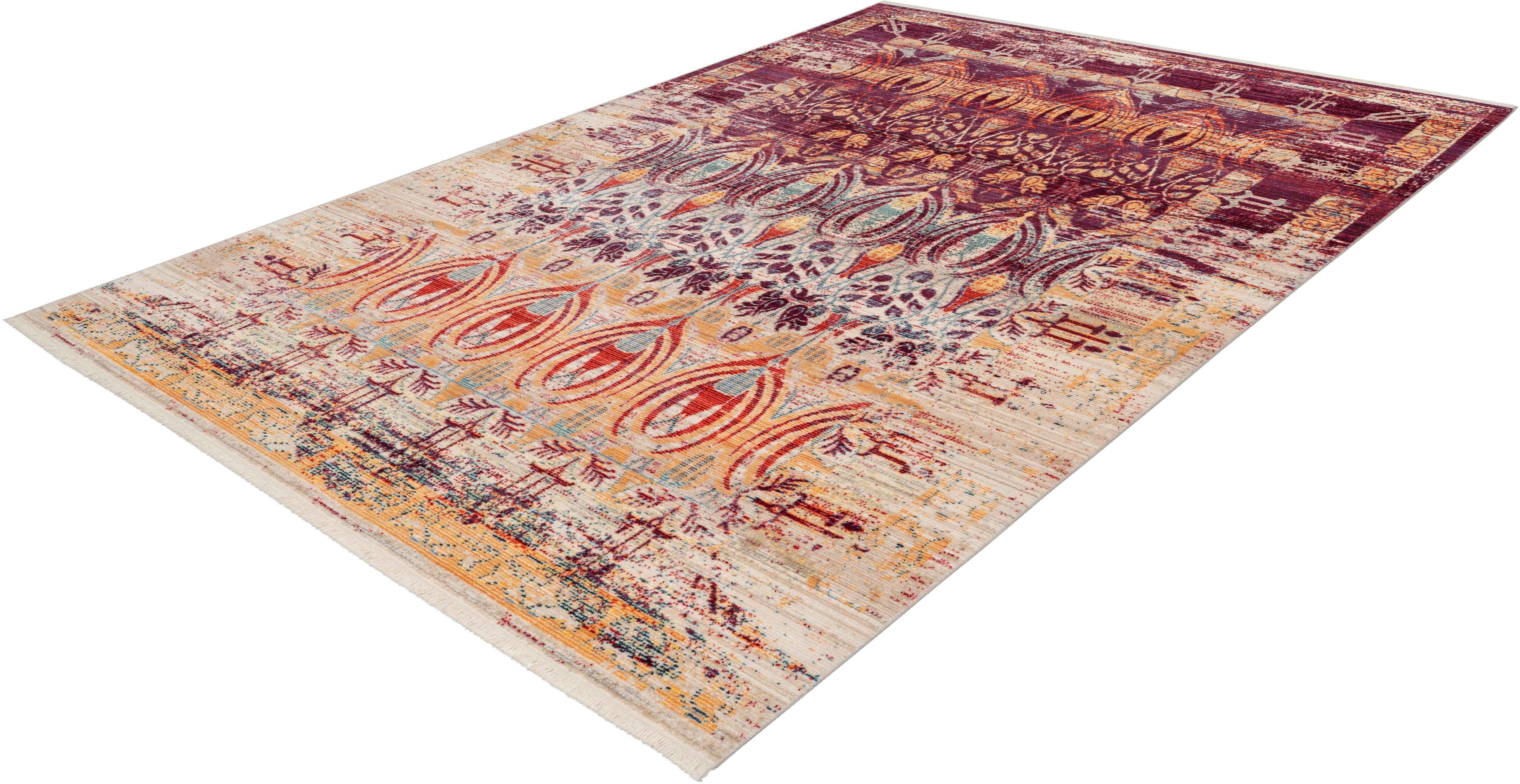 calo-deluxe Vloerkleed Rossa 501 Vintage-look, met franje, woonkamer