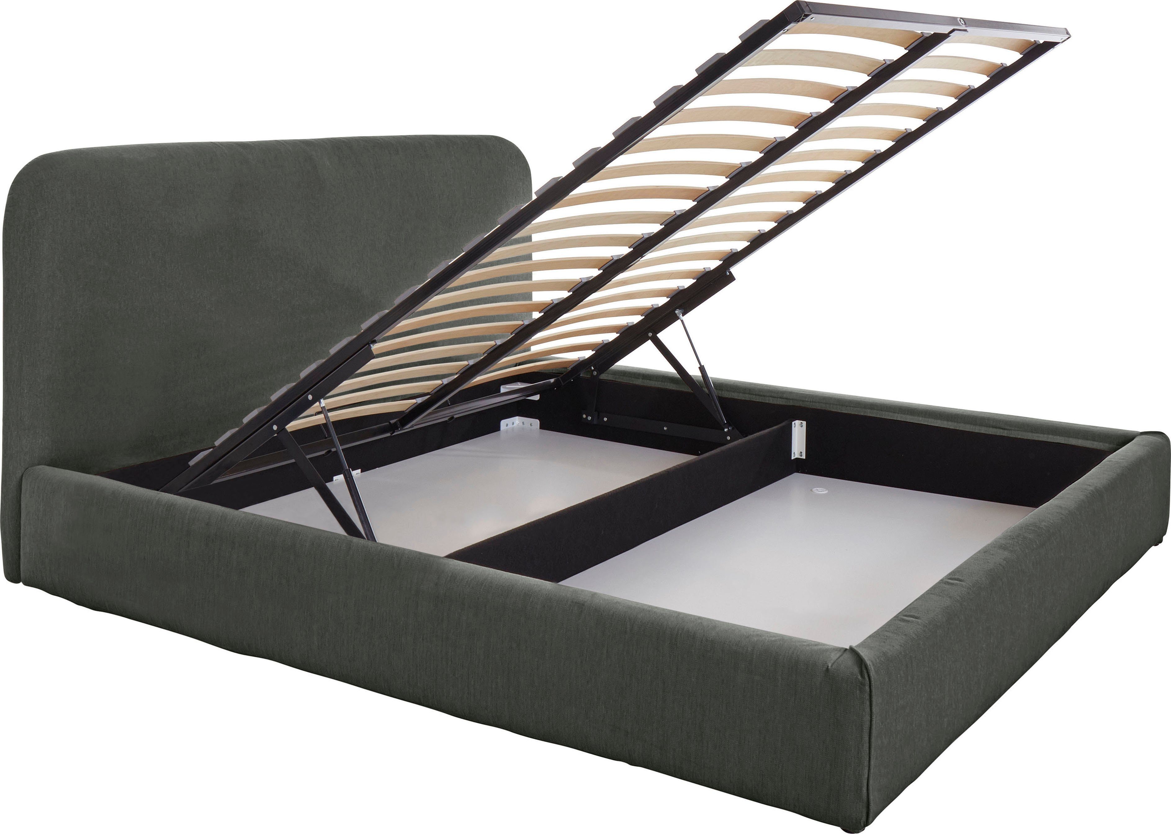 INOSIGN Gestoffeerd bed Venora met bedkist & lattenbodem, in 3 breedten
