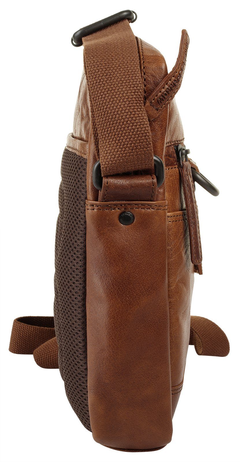 Spikes & Sparrow Schoudertas echt leder