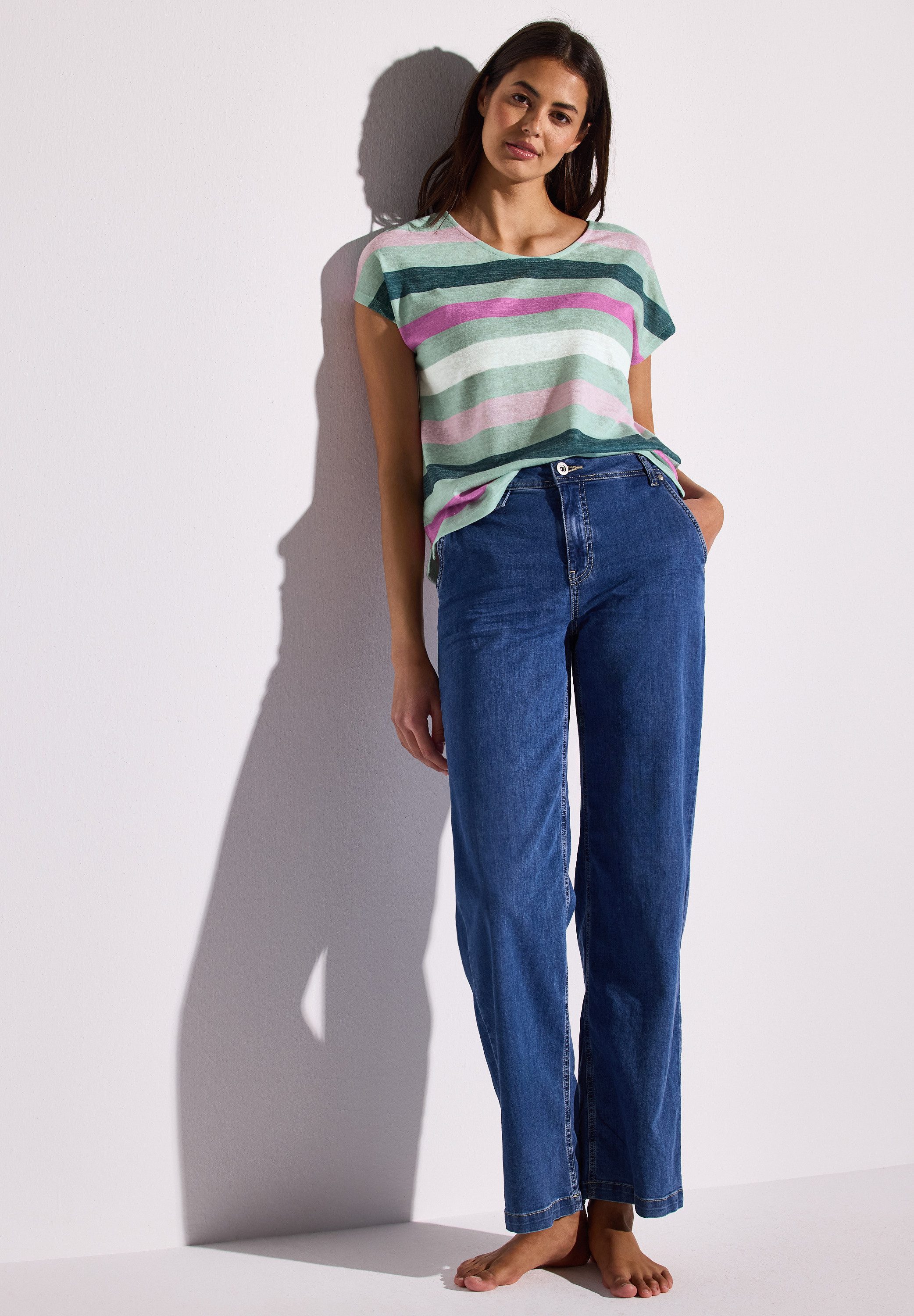 STREET ONE Shirttop met gestreept patroon