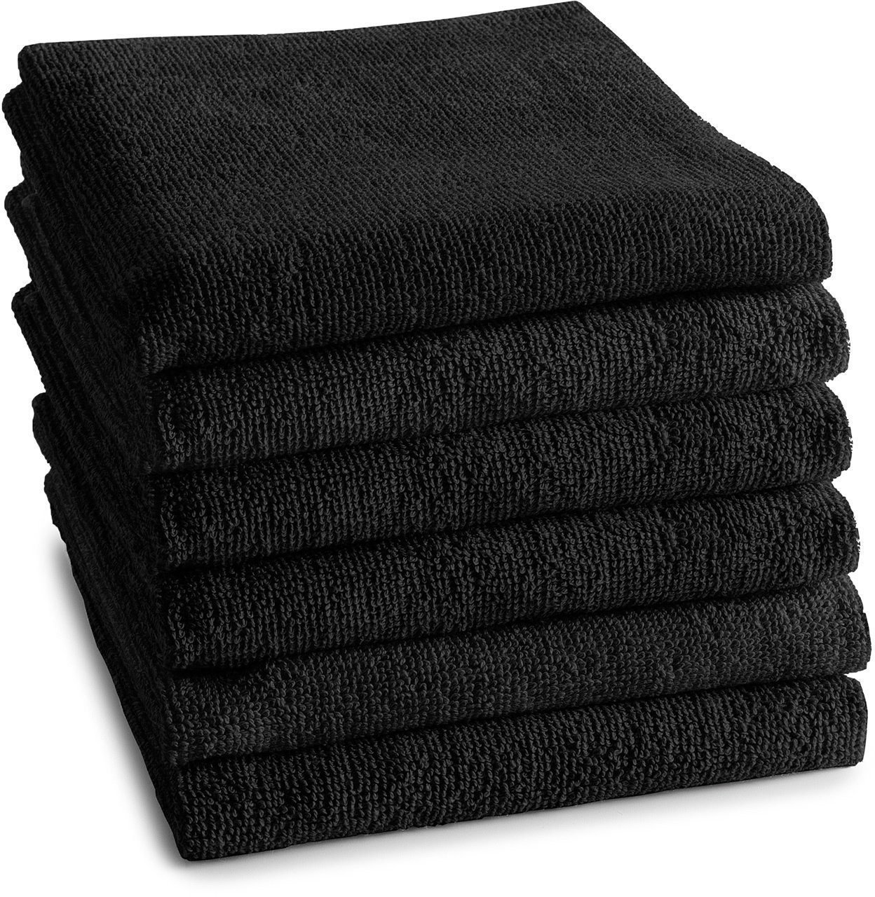 DDDDD Theedoek Keukenhanddoek logo, van 100% katoen, 50x55 cm Keukenhanddoek van zachte frotté, zeer absorberend en duurzaam (set, 6-delig)