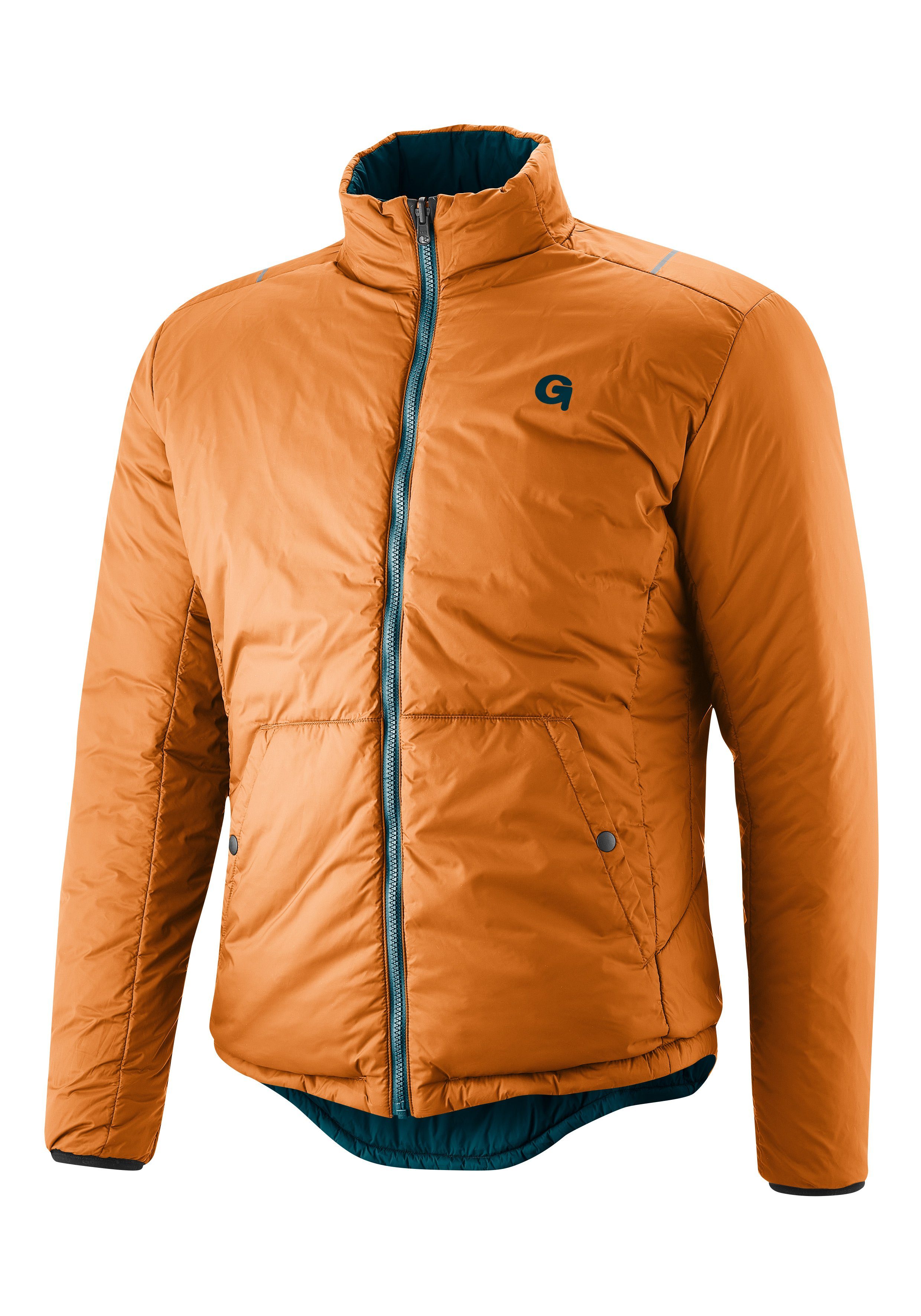 Gonso Fietsjack BEVINCO Heren Primaloft-jack, warme, ademende en winddichte omkeerbare jas