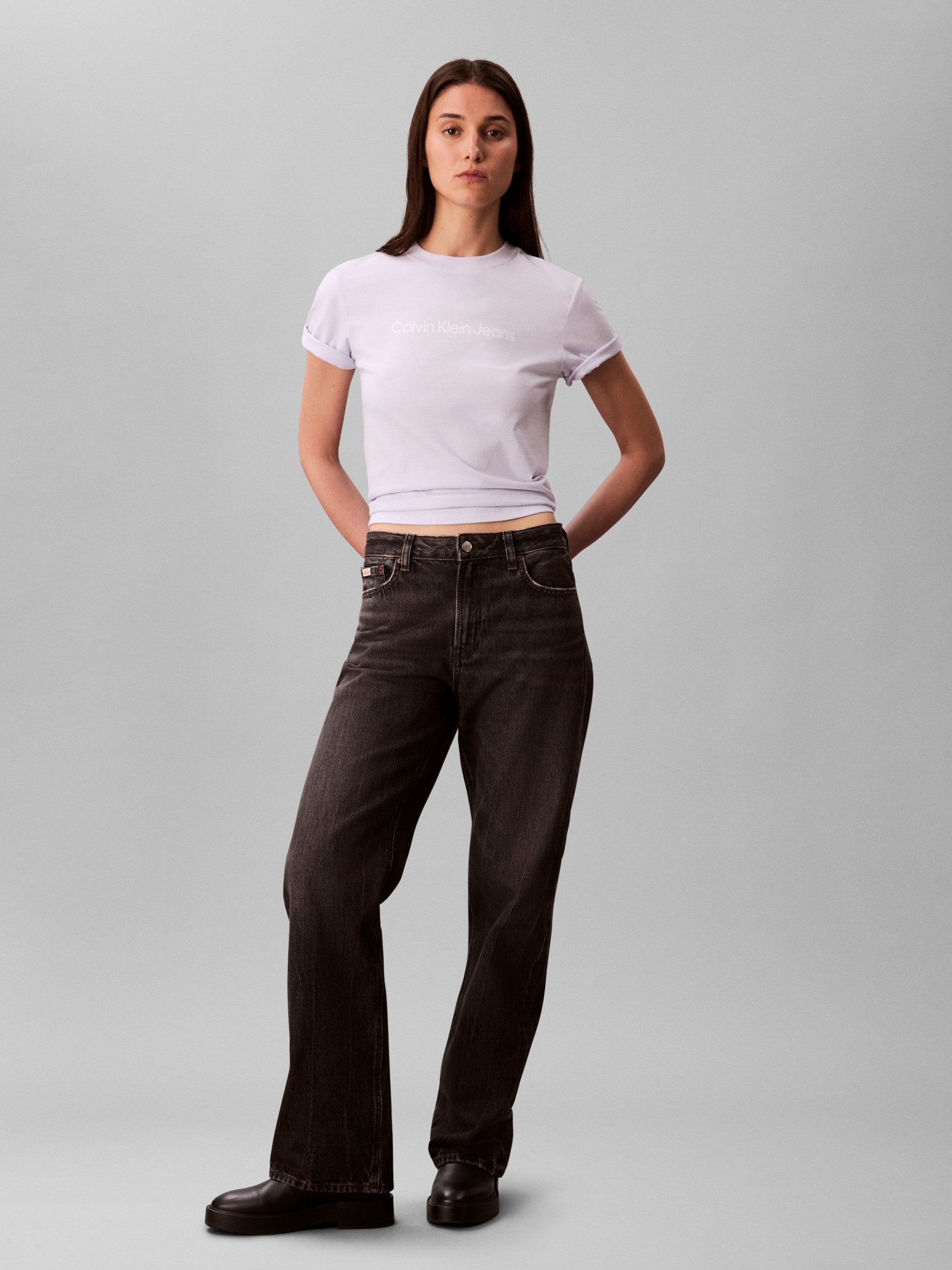 Calvin Klein T-shirt A- INST. LOGO CLASSIC TEE SS