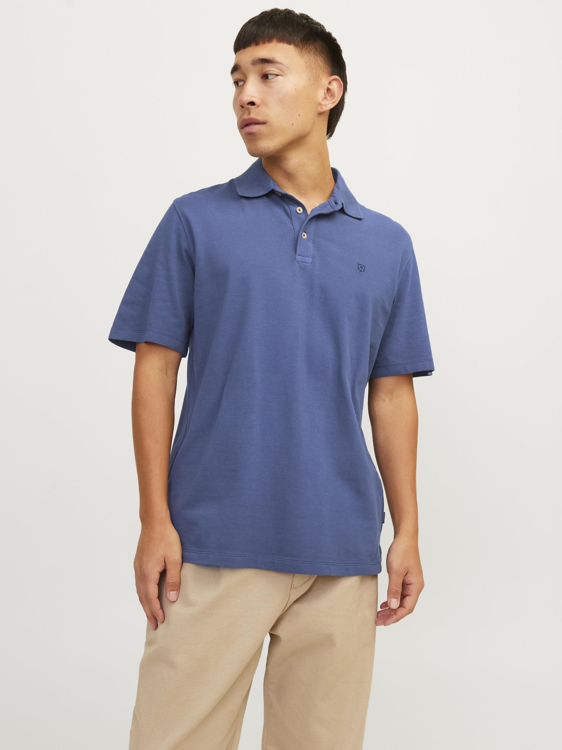 JACK & JONES PREMIUM polo JPRBLUWILLIAM met logo maritime blue
