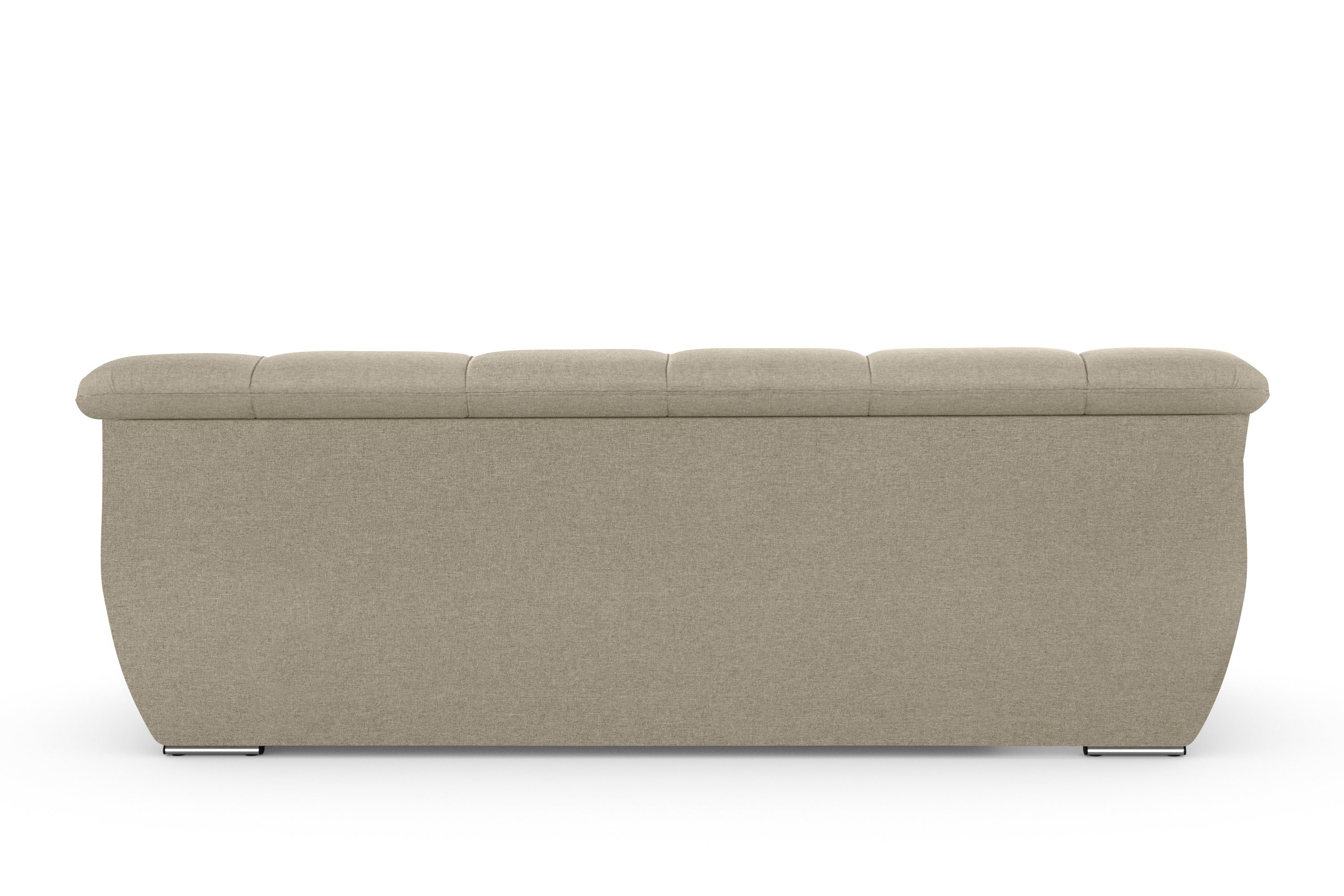 DOMO collection 3-zitsbank Splash, moderne stiksels in de zitting en rug, comfortabel,