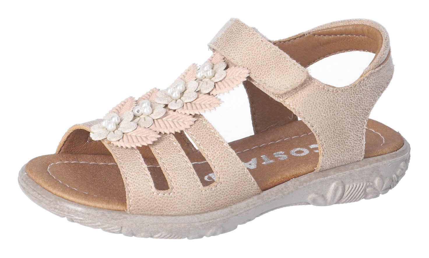 Ricosta Sandaaltjes , sandaal met klittenband, wms-systeem, leer, maat sjabloon te downloaden