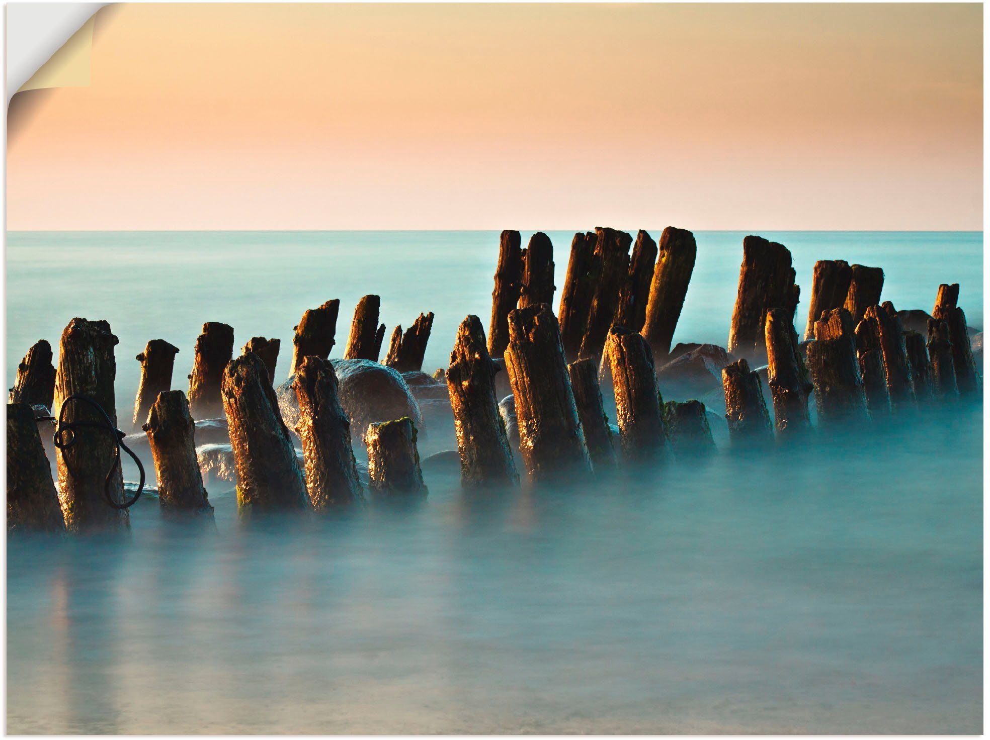 Artland Artprint Blik op de kust van de Oostzee I in vele afmetingen & productsoorten -artprint op linnen, poster, muursticker / wandfolie ook geschikt voor de badkamer (1 stuk)