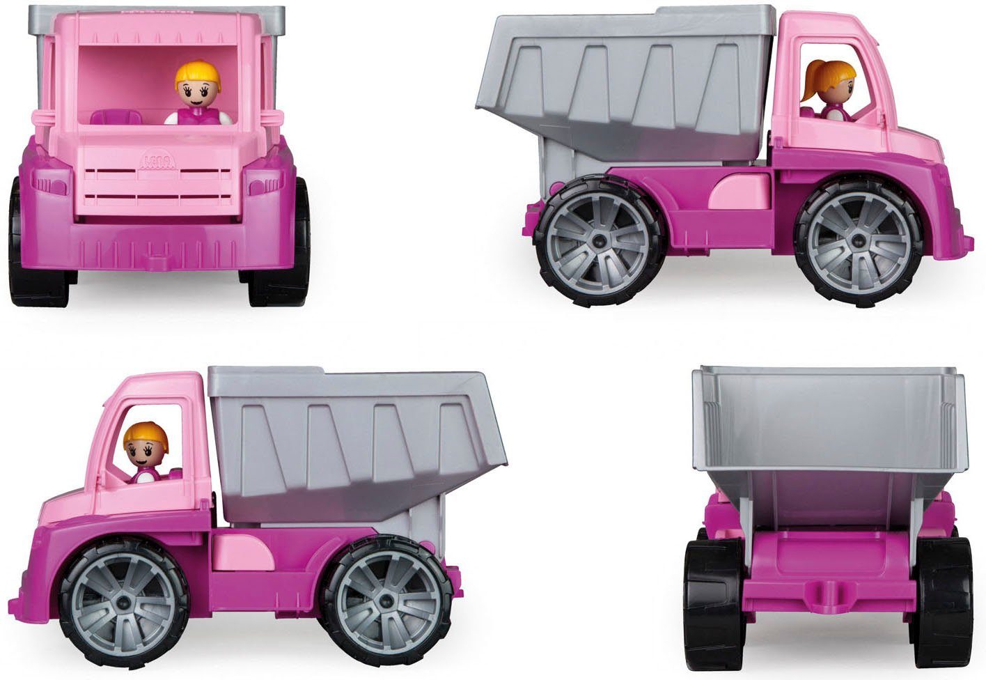 Lena® Speelgoed-kiepwagen TRUXX, roze inclusief speelfiguur, made in europe