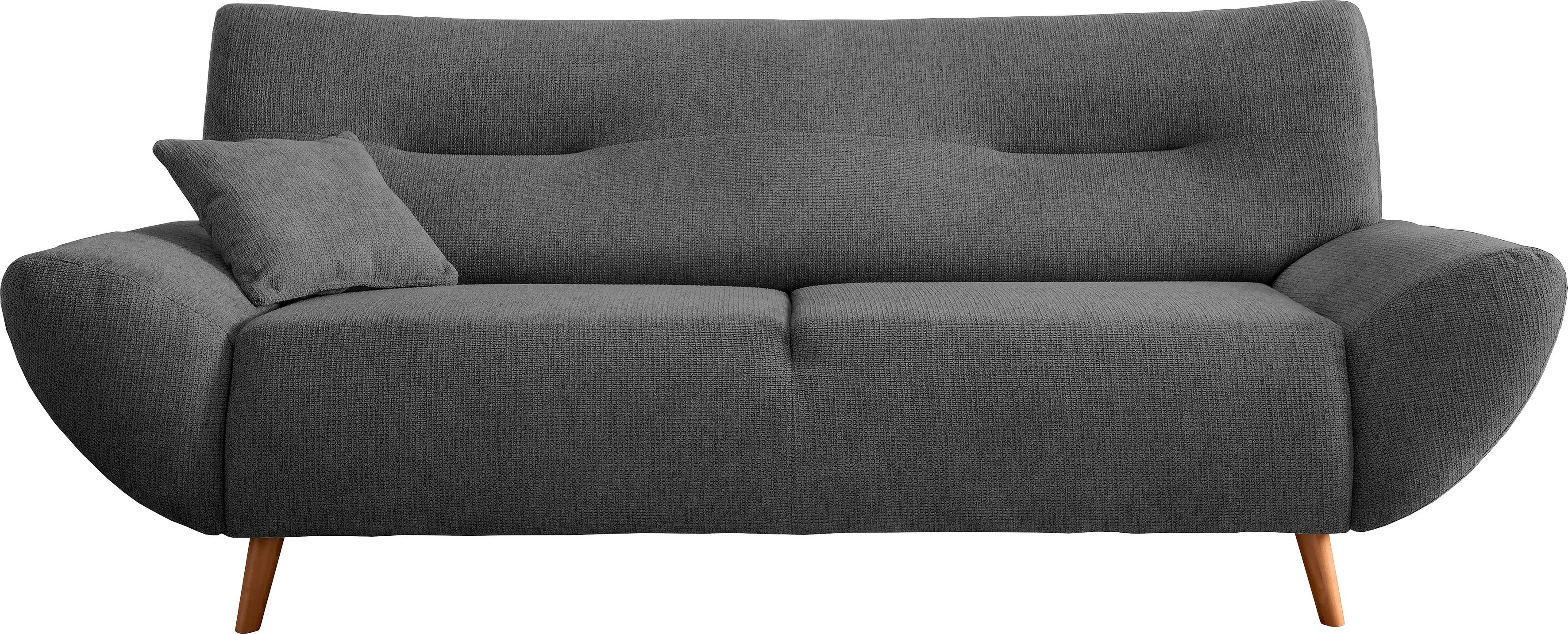 INOSIGN 3-zitsbank Drago, elegant en tijdloos, comfortabel, met houten voet