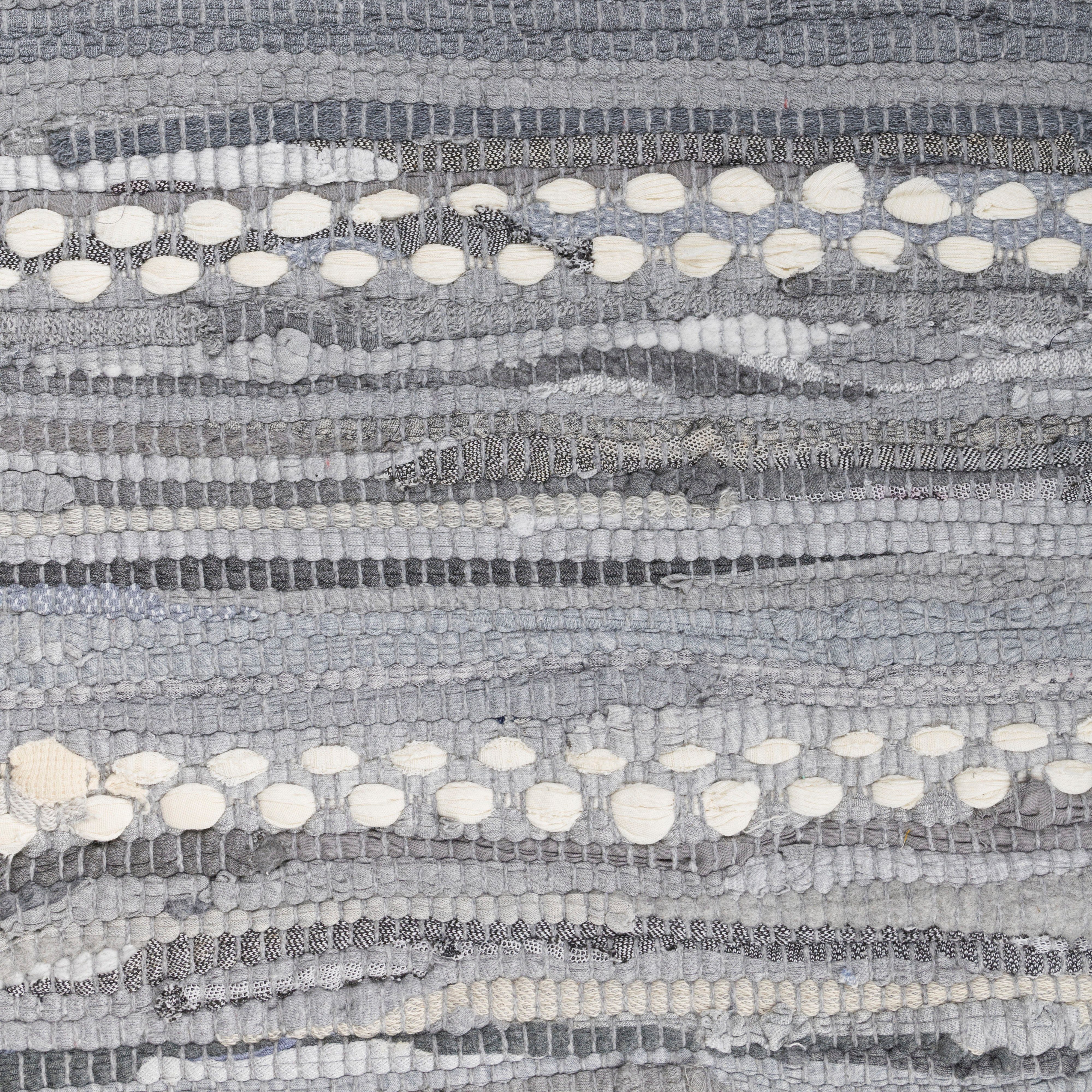my home Vloerkleed LeVivier Handgeweven tapijt, gestreept, 90% katoen, handgeweven, met franjes