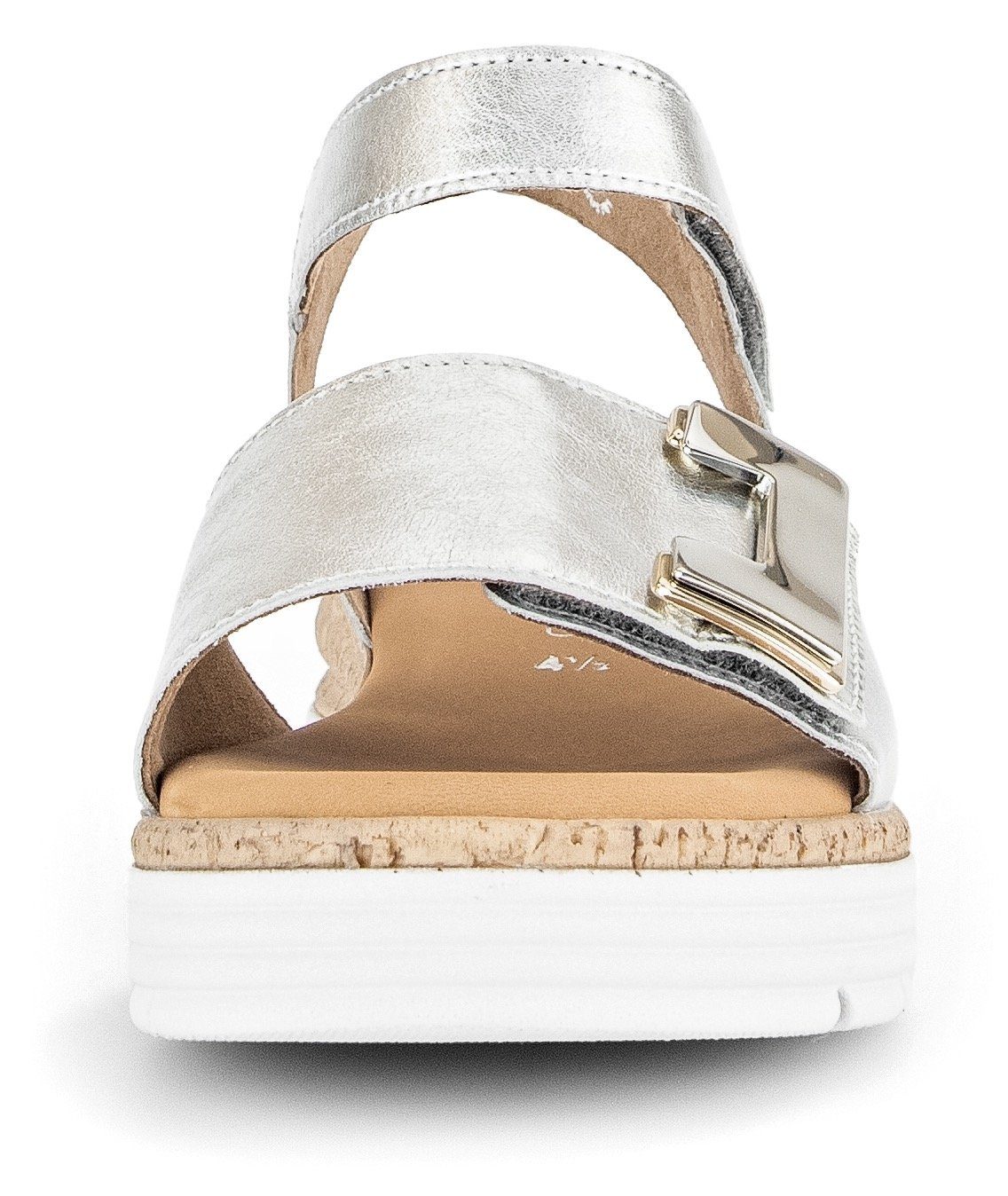 Gabor Sandaaltjes Genua sleehak, zomerschoen, sandalen met klittenbandsluitingen, breedte g