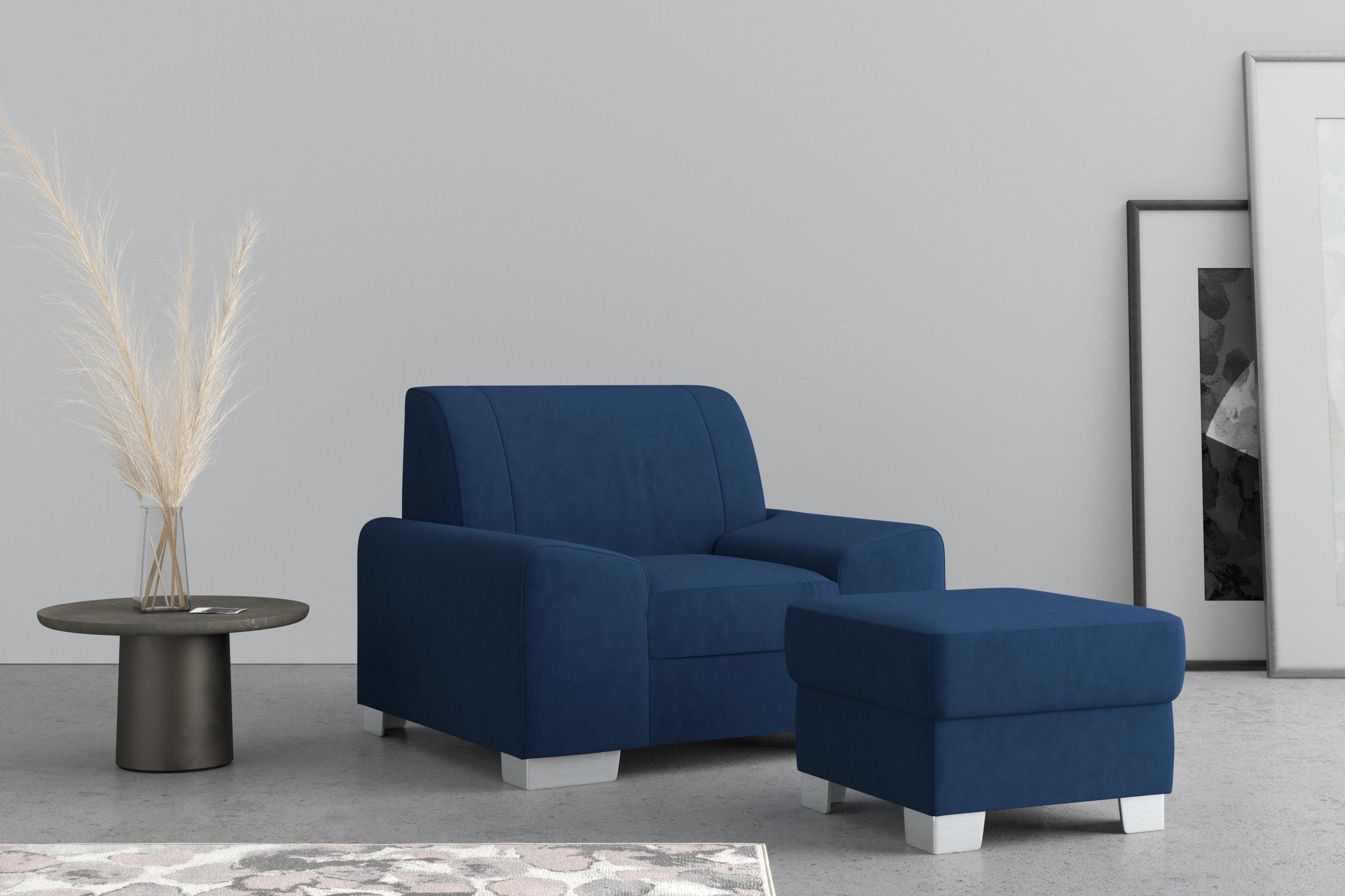 DOMO collection Fauteuil Anzio optioneel met veerkern
