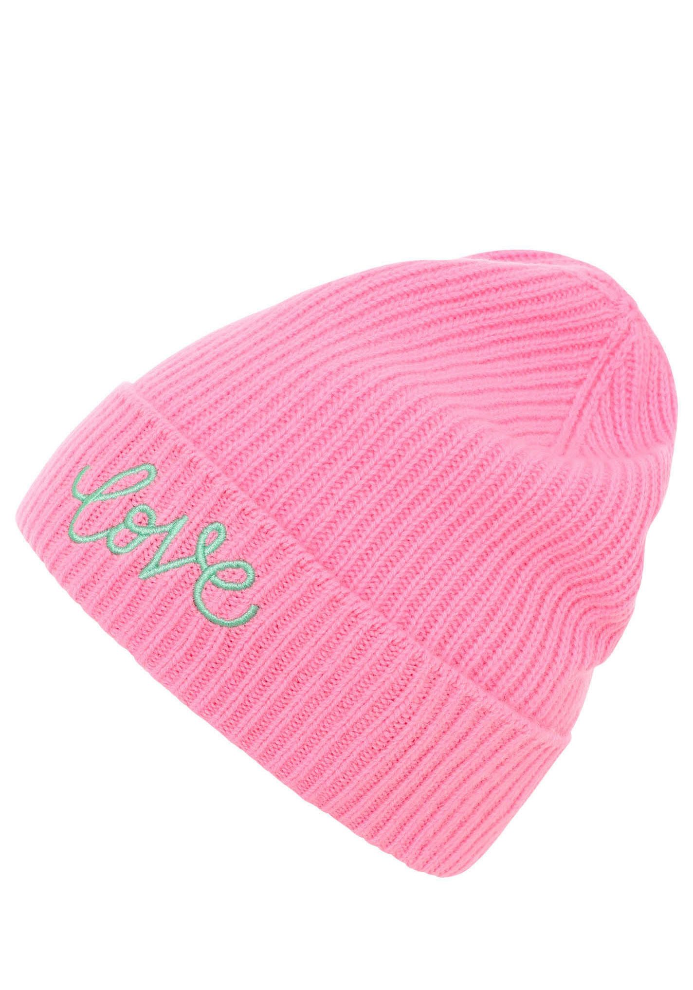Zwillingsherz Beanie met Love borduursel (set)