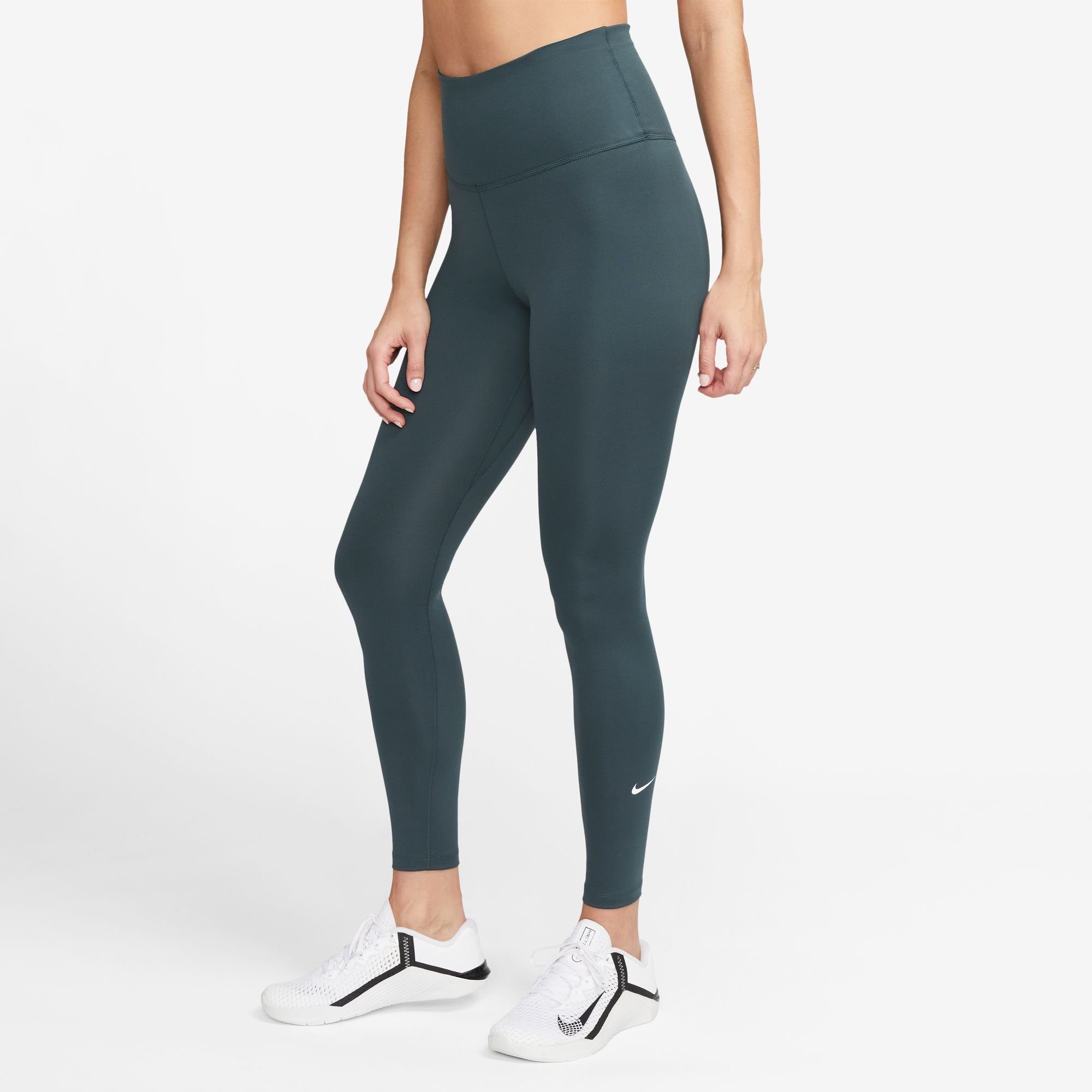 Nike Legging met hoge taille voor dames One Deep Jungle White- Dames Deep Jungle White