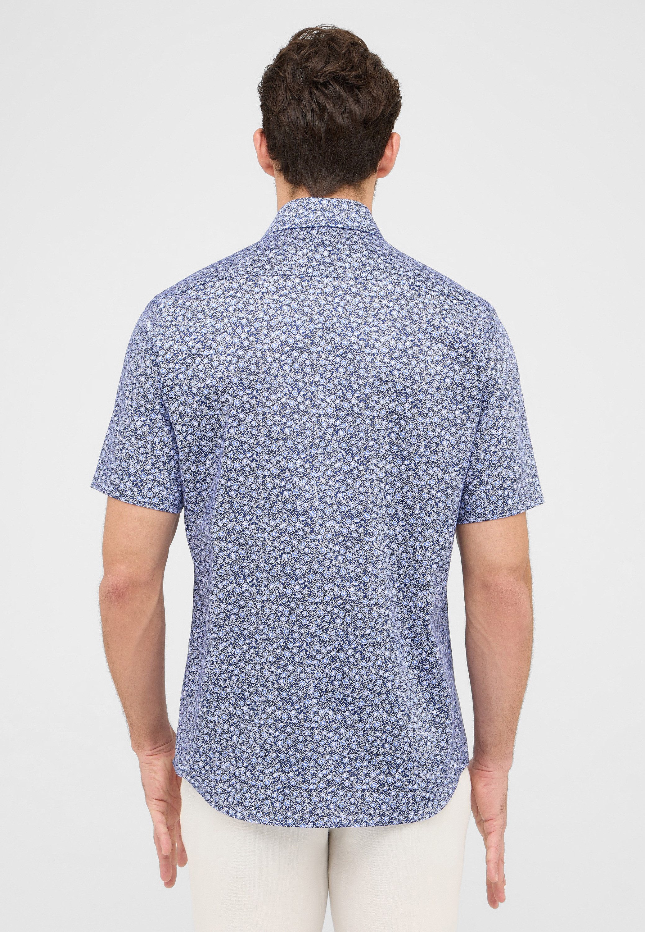 Eterna Overhemd met korte mouwen MODERN FIT NON IRON (strijkvrij)