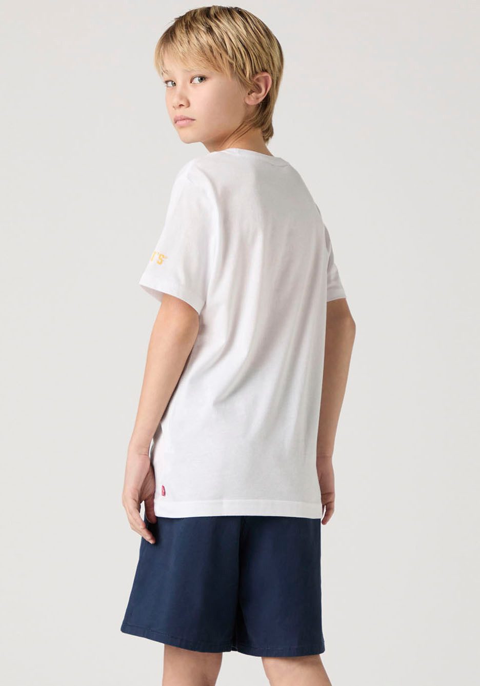 Levi's Kidswear T-shirt LVB "LS" MONOGRAM TEE met merkdruk voor jongens